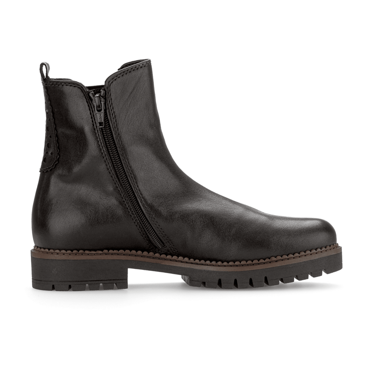 Gabor Comfort Women's Chelsea Boots Black Leather Extra Width