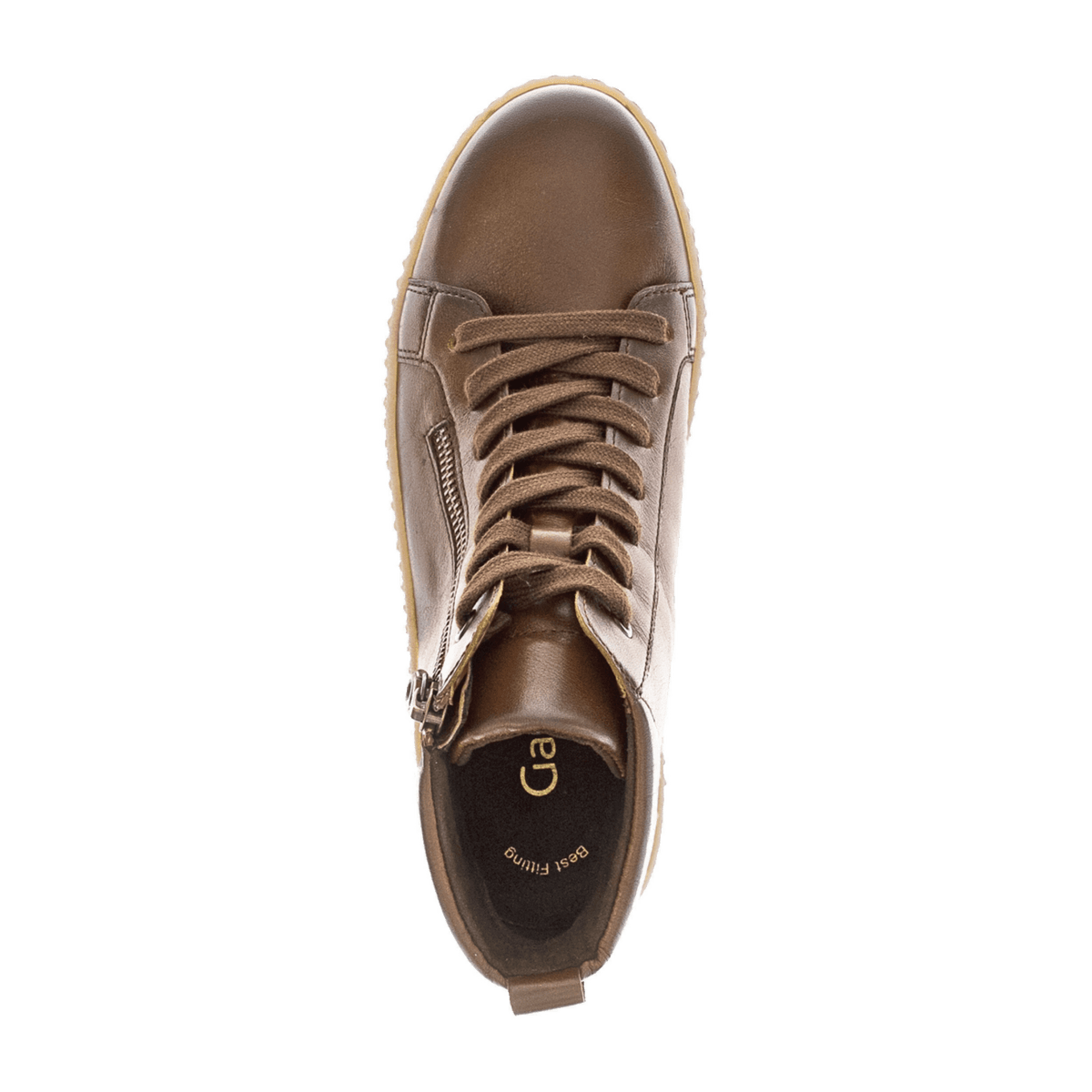 Gabor Women's High-Top Trainers Saddle 24 Smooth Leather