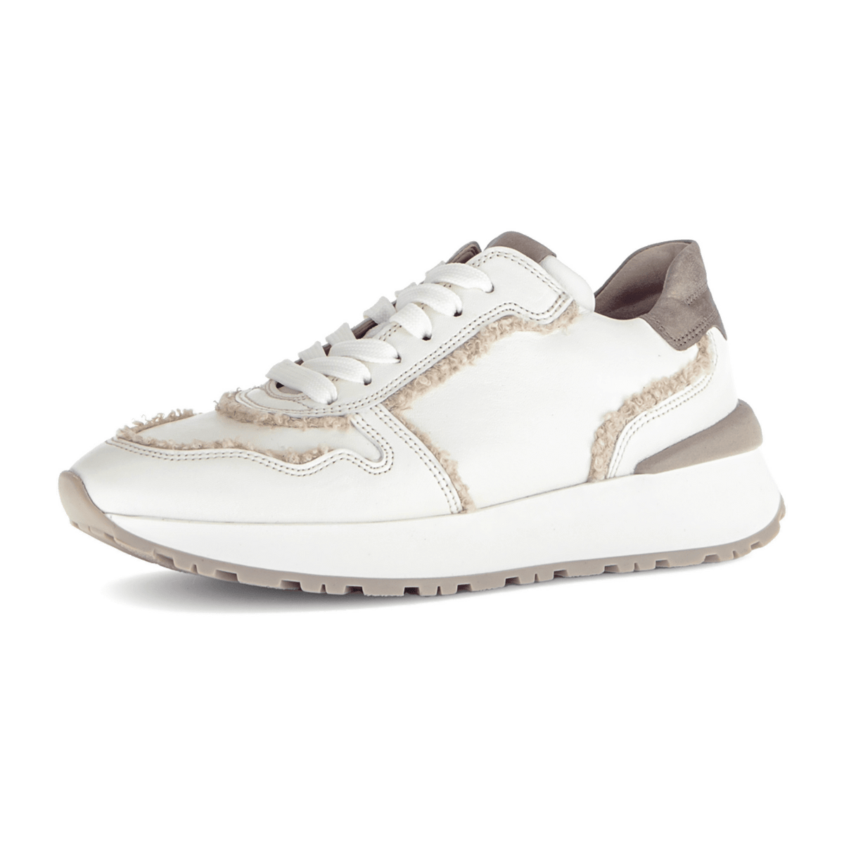 Gabor Women's Low-Top Sneakers - Comfort Lace-Up Shoes in Rose Latte