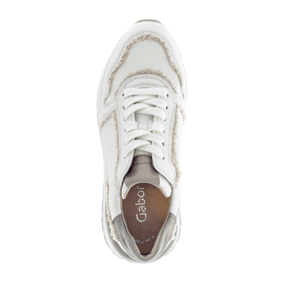Gabor Women's Low-Top Sneakers - Comfort Lace-Up Shoes in Rose Latte