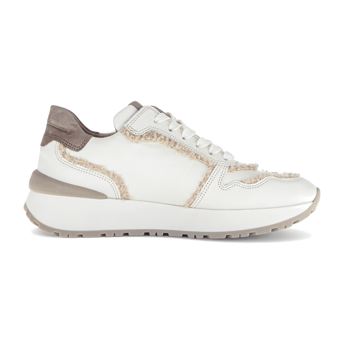 Gabor Women's Low-Top Sneakers - Comfort Lace-Up Shoes in Rose Latte