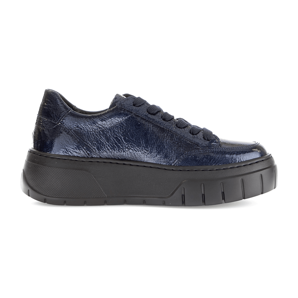 Gabor Women's Low-Top Sneakers Dark Blue Patent Leather