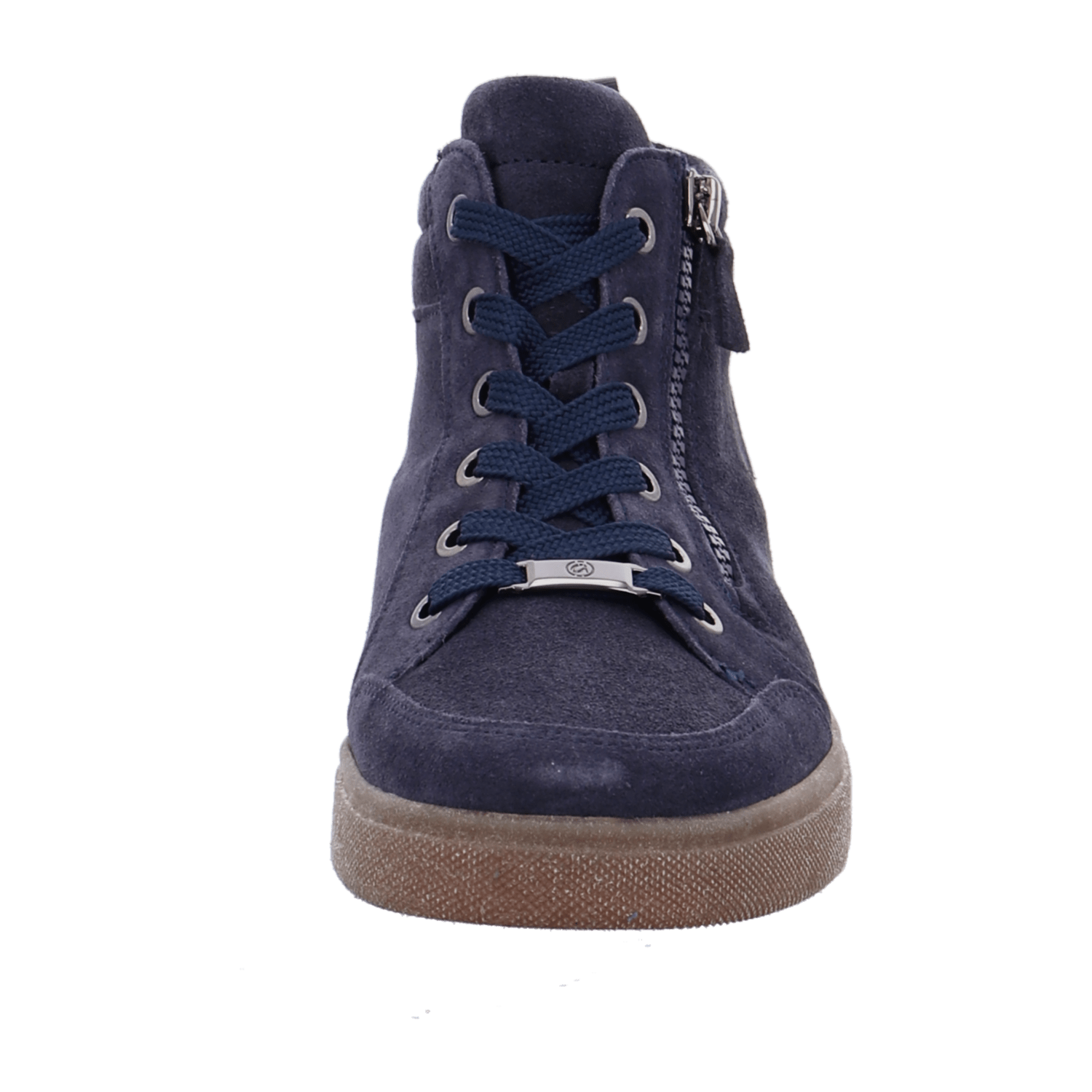 Ara 24453 Women's Leather Lace-Up Boots in Blue with Warm Fleece Lining - Bartel-Shop