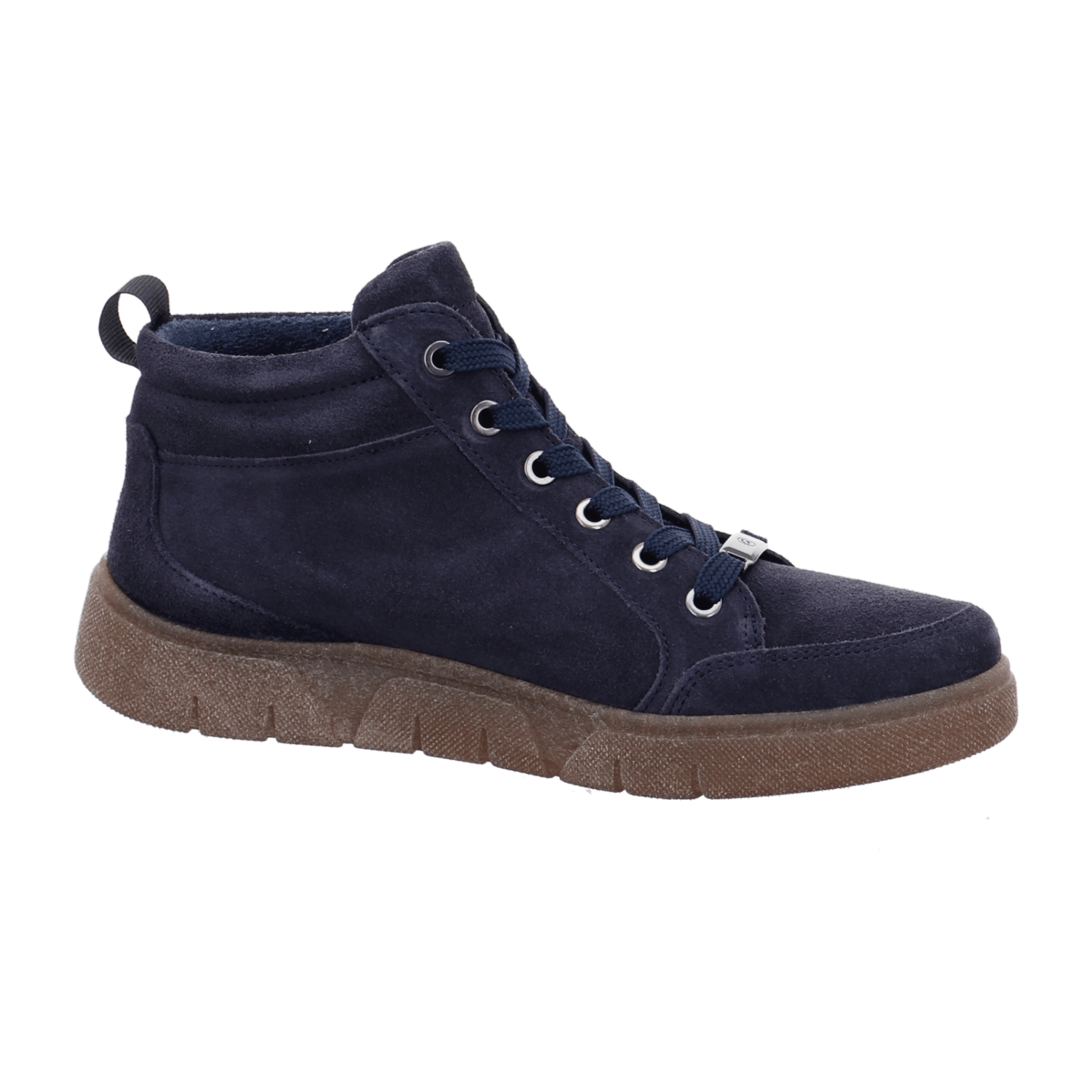 Ara 24453 Women's Leather Lace-Up Boots in Blue with Warm Fleece Lining - Bartel-Shop