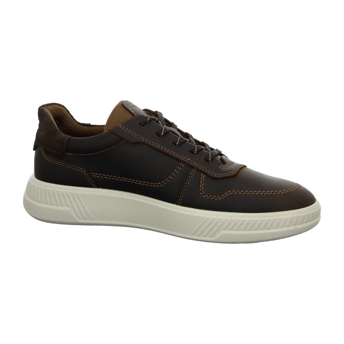 ECCO Move Casual Men's Lace Up Sneaker - Camel Brown Leather