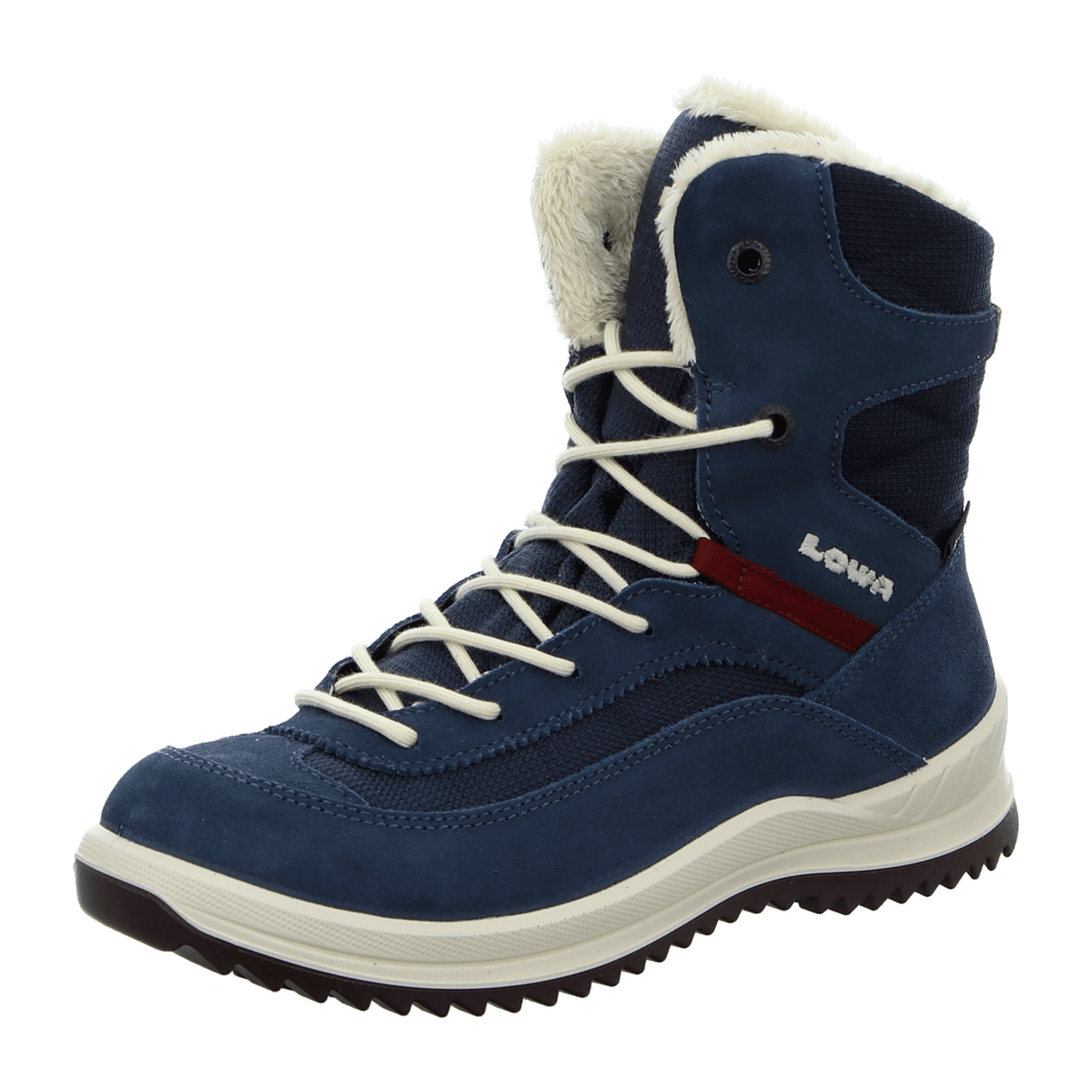 LOWA ELLA GTX HI JR Kids Boots Navy Red Waterproof