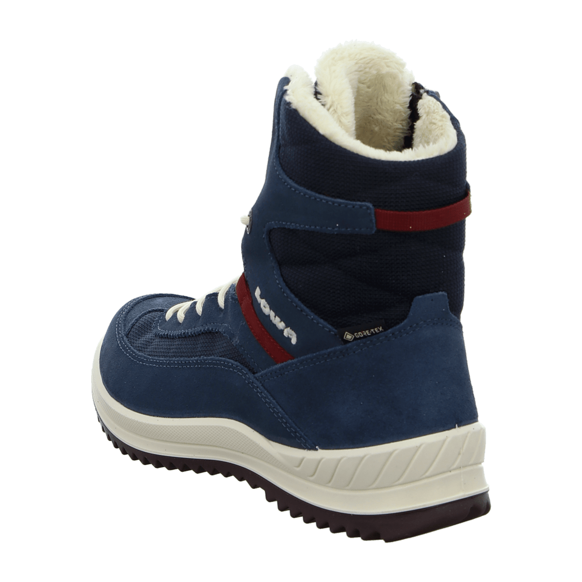 LOWA ELLA GTX HI JR Kids Boots Navy Red Waterproof