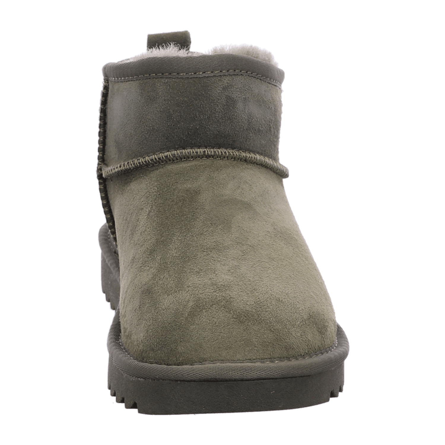 ARA Women's Alaska Suede-Look Bootie with Wool Lining, Pull-On Chelsea Boot in Classic Army Green - Bartel-Shop