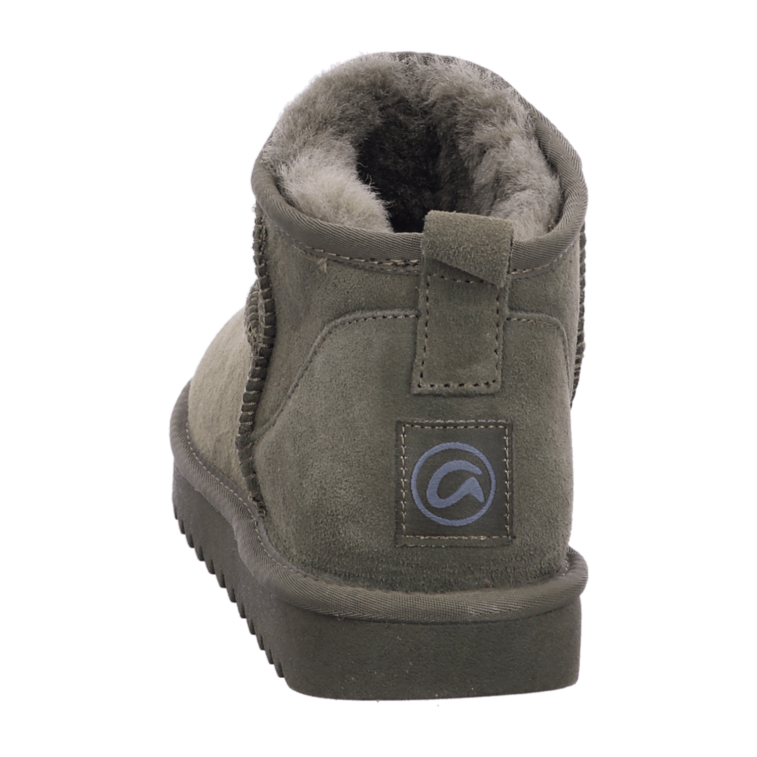 ARA Women's Alaska Suede-Look Bootie with Wool Lining, Pull-On Chelsea Boot in Classic Army Green - Bartel-Shop
