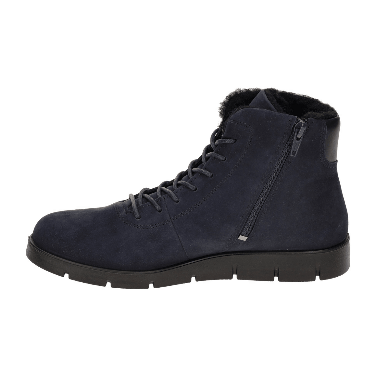 ECCO Bella Women's Boots - Dark Blue Nubuck Boots with