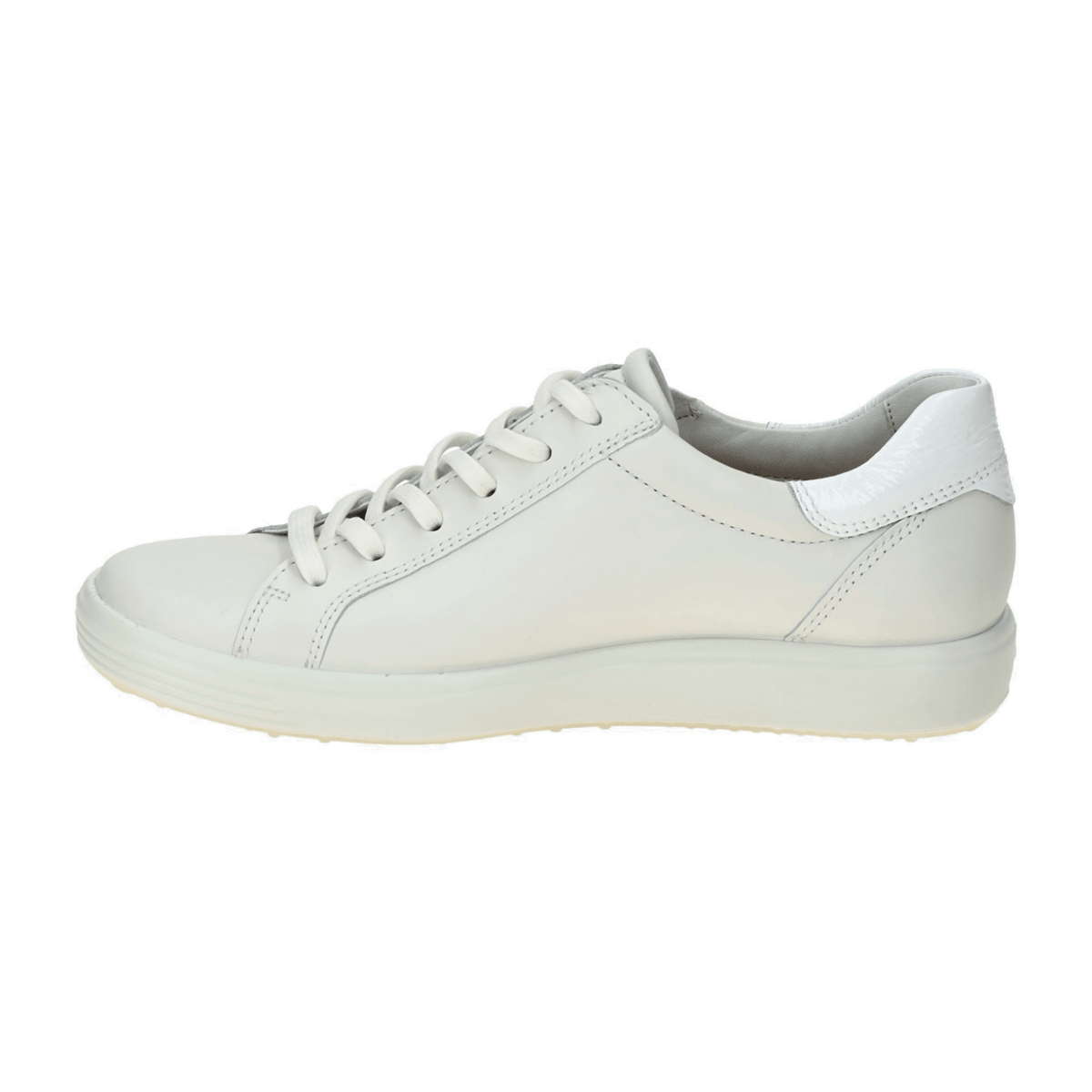 ECCO Soft 7 Women's Sneakers - Offwhite Zip Lace-Up