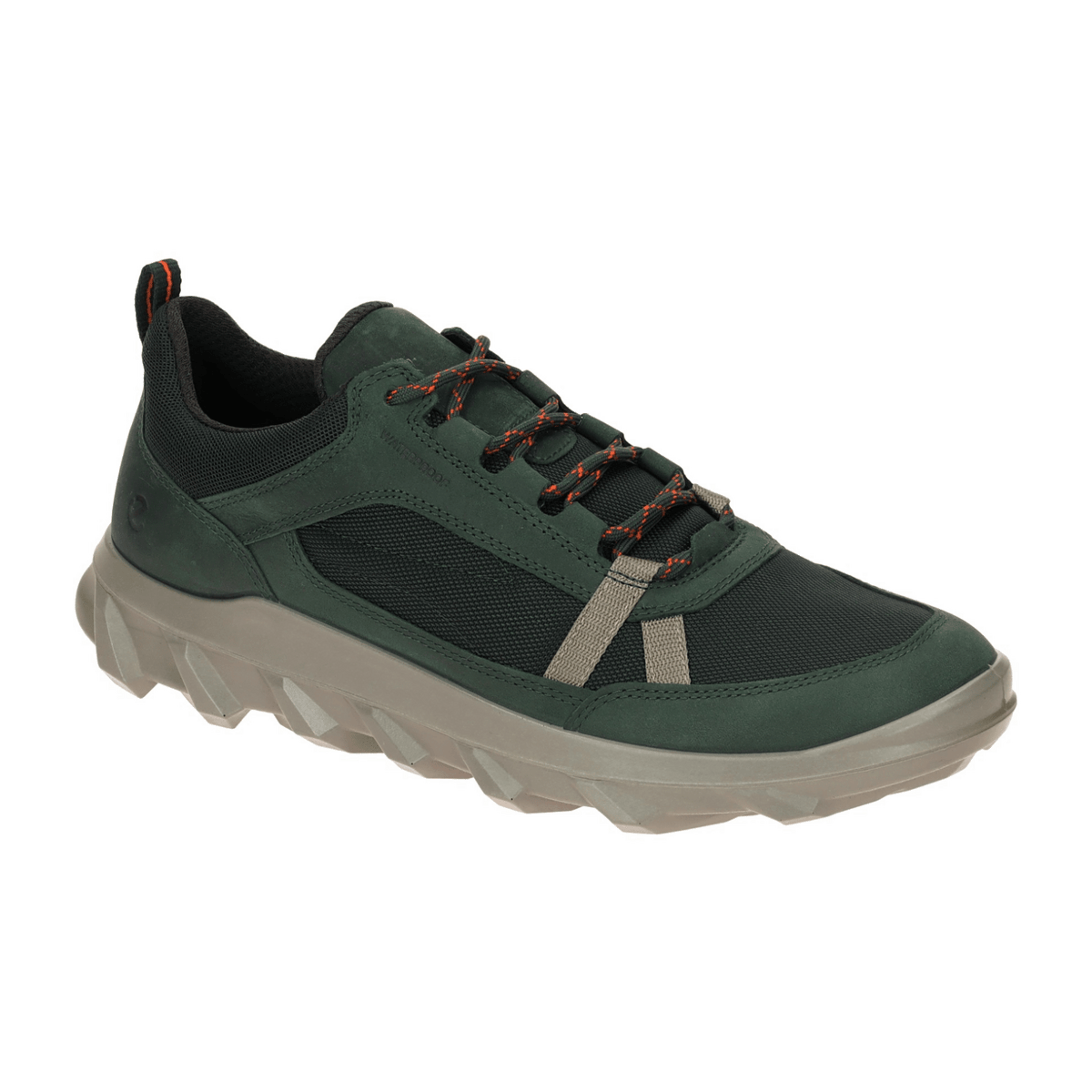 ECCO MX Men's Green Sneakers - Waterproof Leather Sport Shoes
