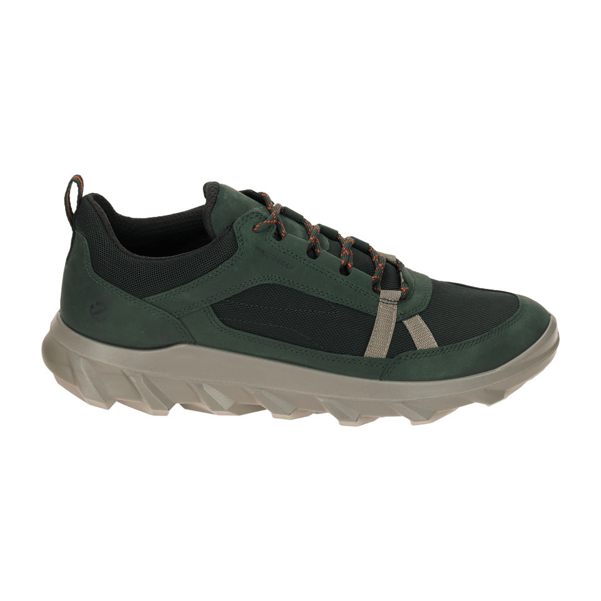 ECCO MX Men's Green Sneakers - Waterproof Leather Sport Shoes