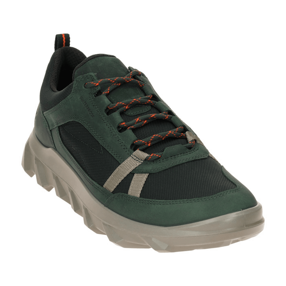 ECCO MX Men's Green Sneakers - Waterproof Leather Sport Shoes