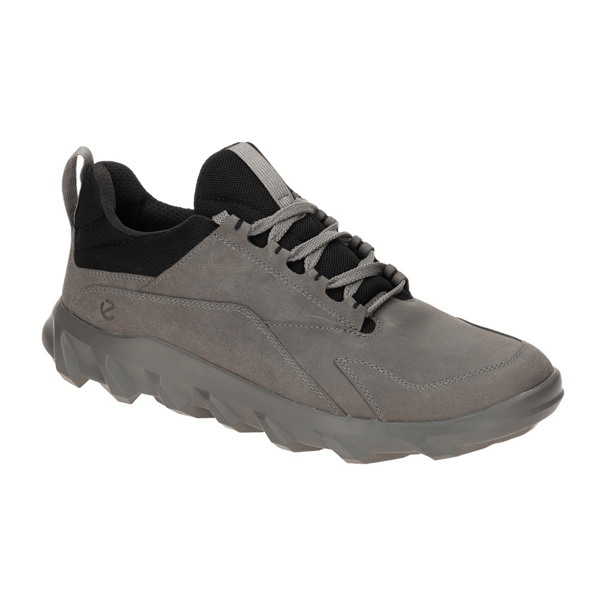 ECCO MX Men's Sneakers - Gray Nubuck Outdoor Shoes with Slip Resistant Sole