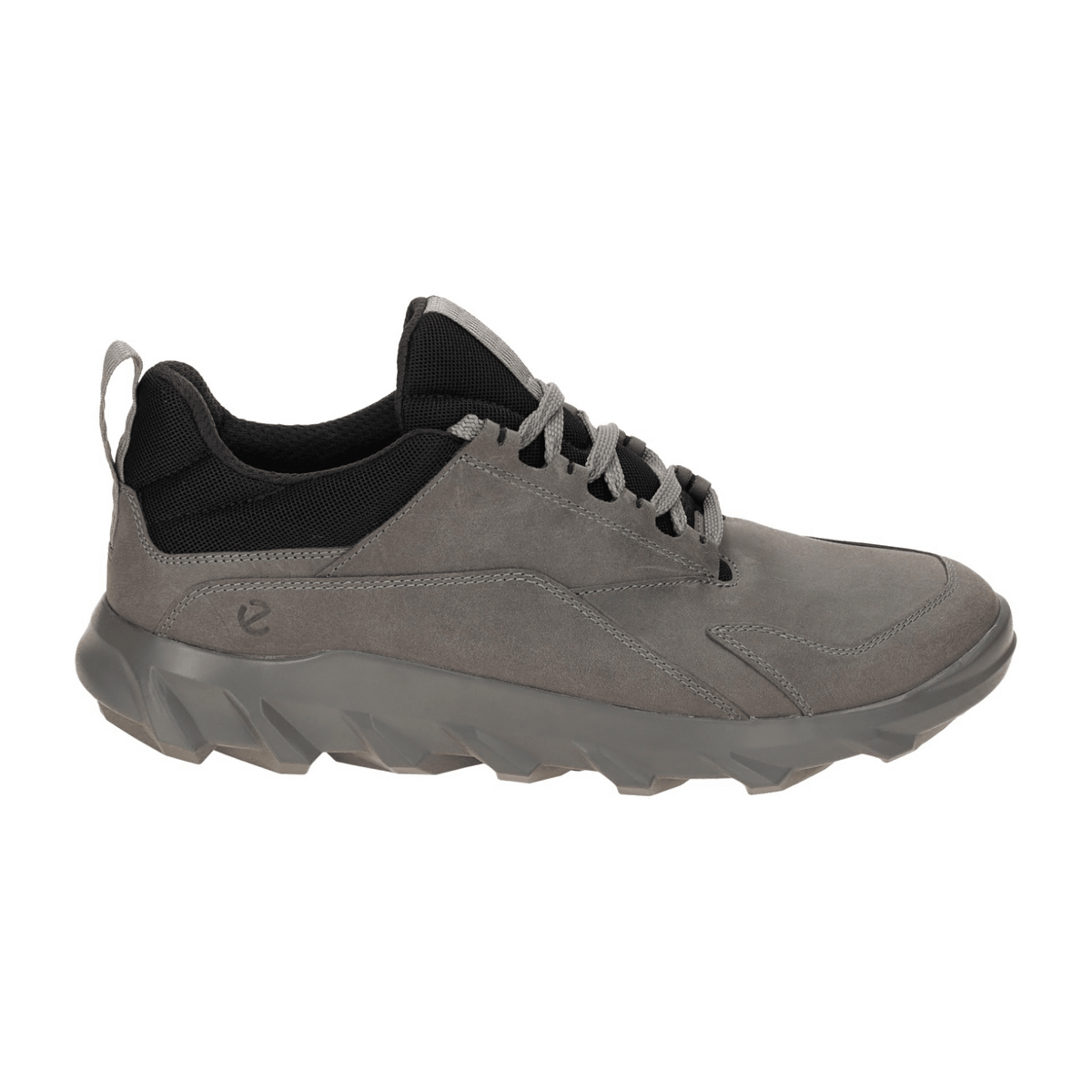 ECCO MX Men's Sneakers - Gray Nubuck Outdoor Shoes with Slip Resistant Sole
