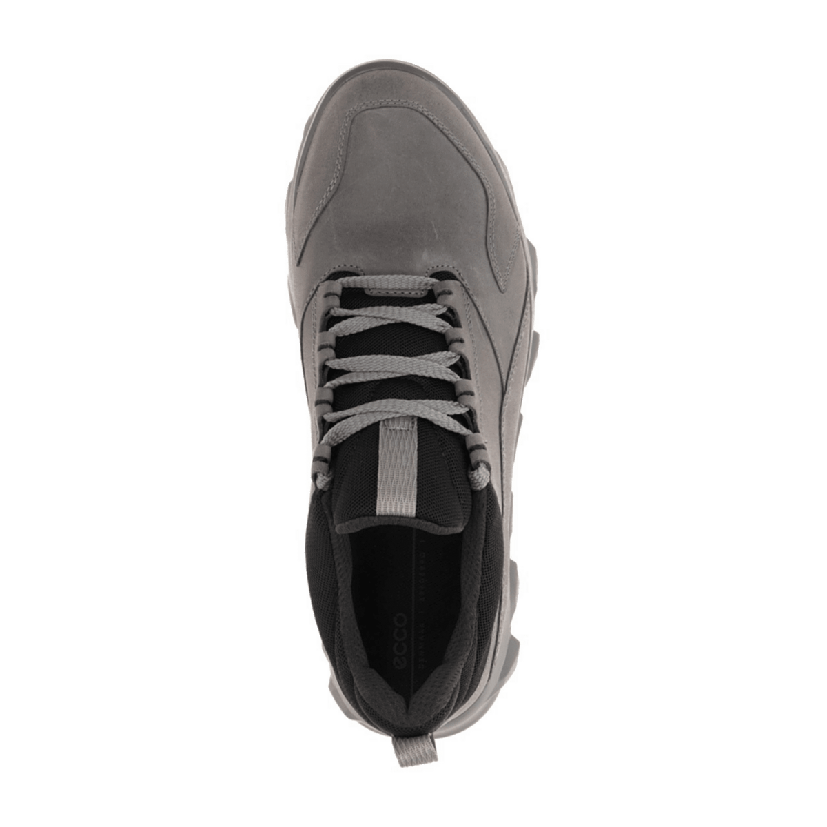 ECCO MX Men's Sneakers - Gray Nubuck Outdoor Shoes with Slip Resistant Sole