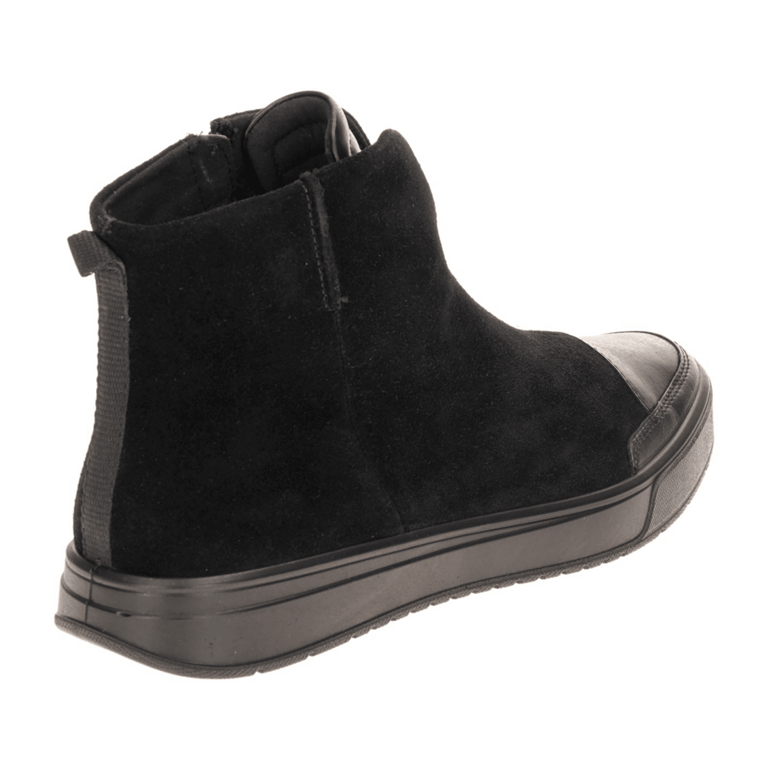 ARA Rom Women's Nubuck Leather Ankle Boots with Zipper Classic Black