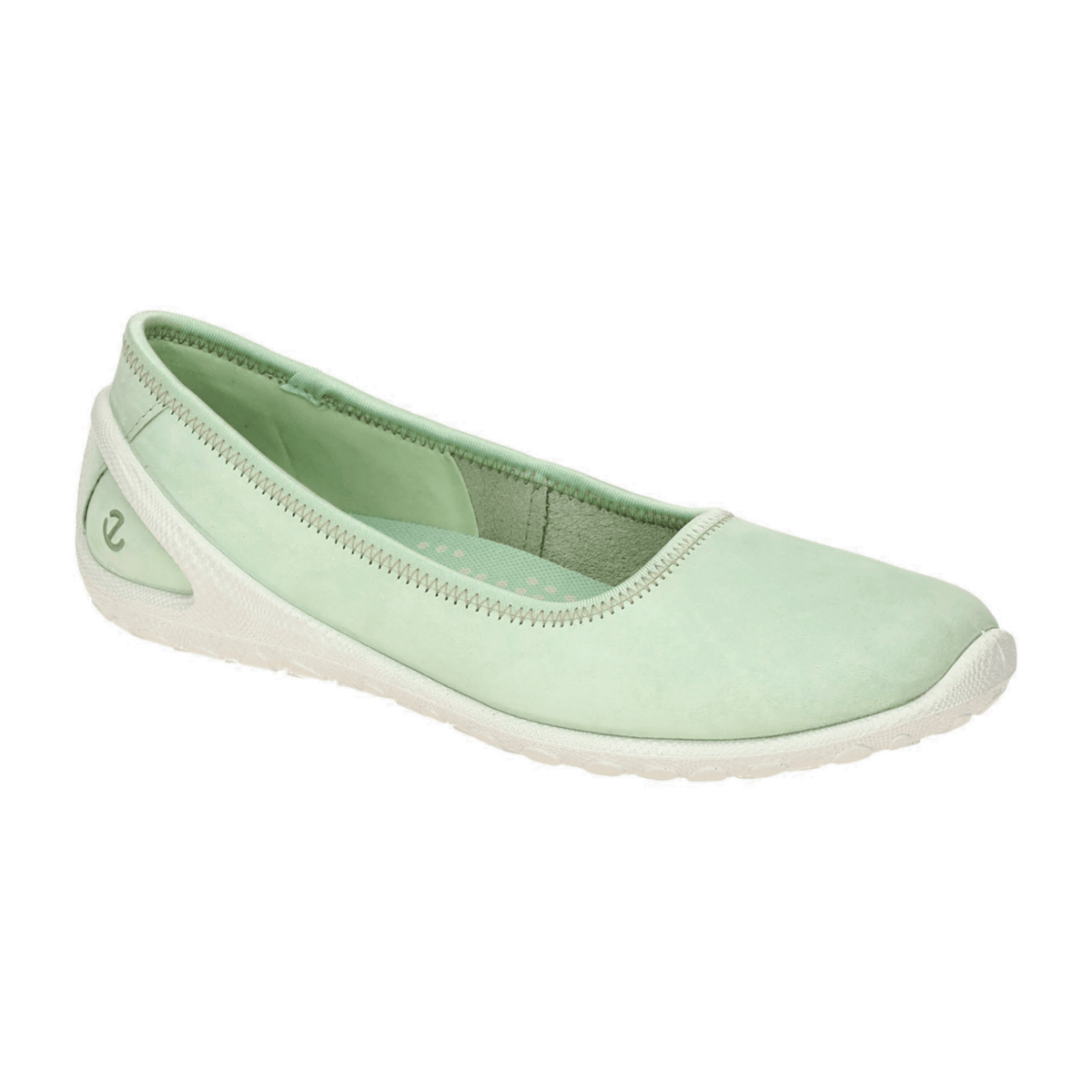 ECCO BIOM LITE Women's Slip-On Flats - Matcha Green Nubuck