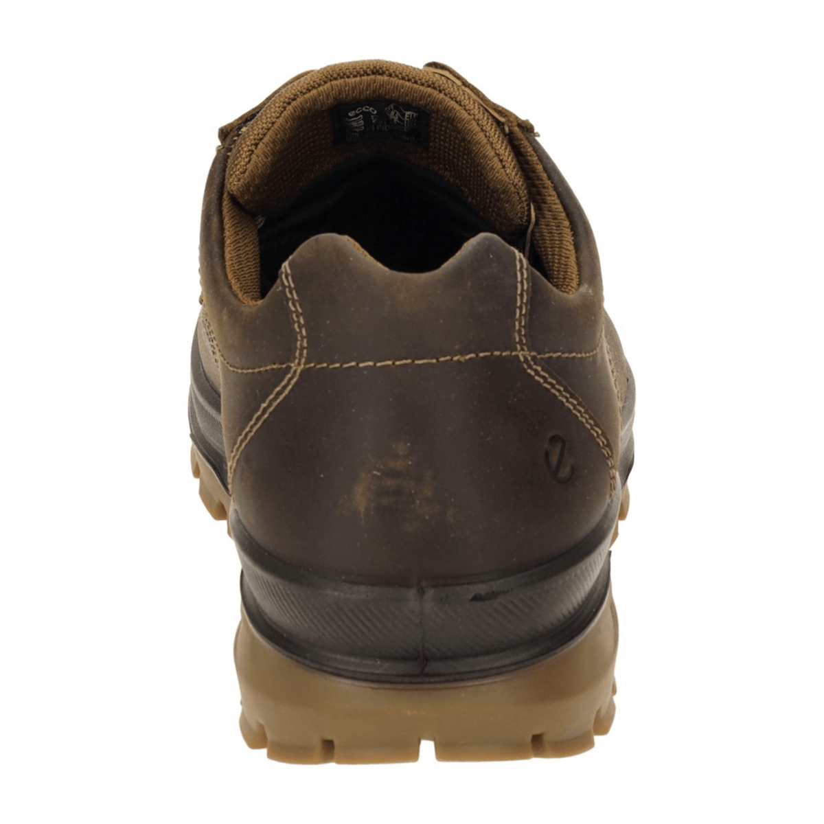 ECCO Men's Rugged Track Waterproof Leather Trekking Shoes Brown
