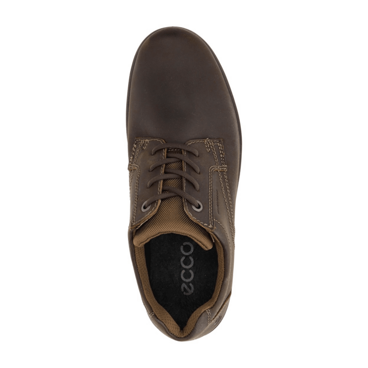 ECCO Men's Rugged Track Waterproof Leather Trekking Shoes Brown