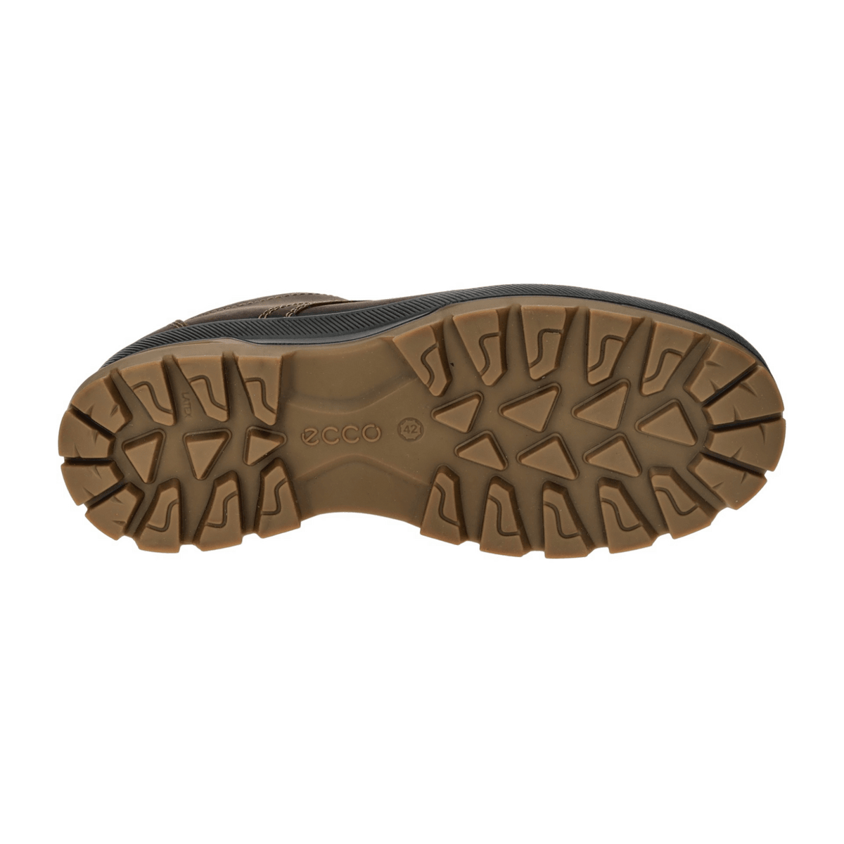 ECCO Men's Rugged Track Waterproof Leather Trekking Shoes Brown