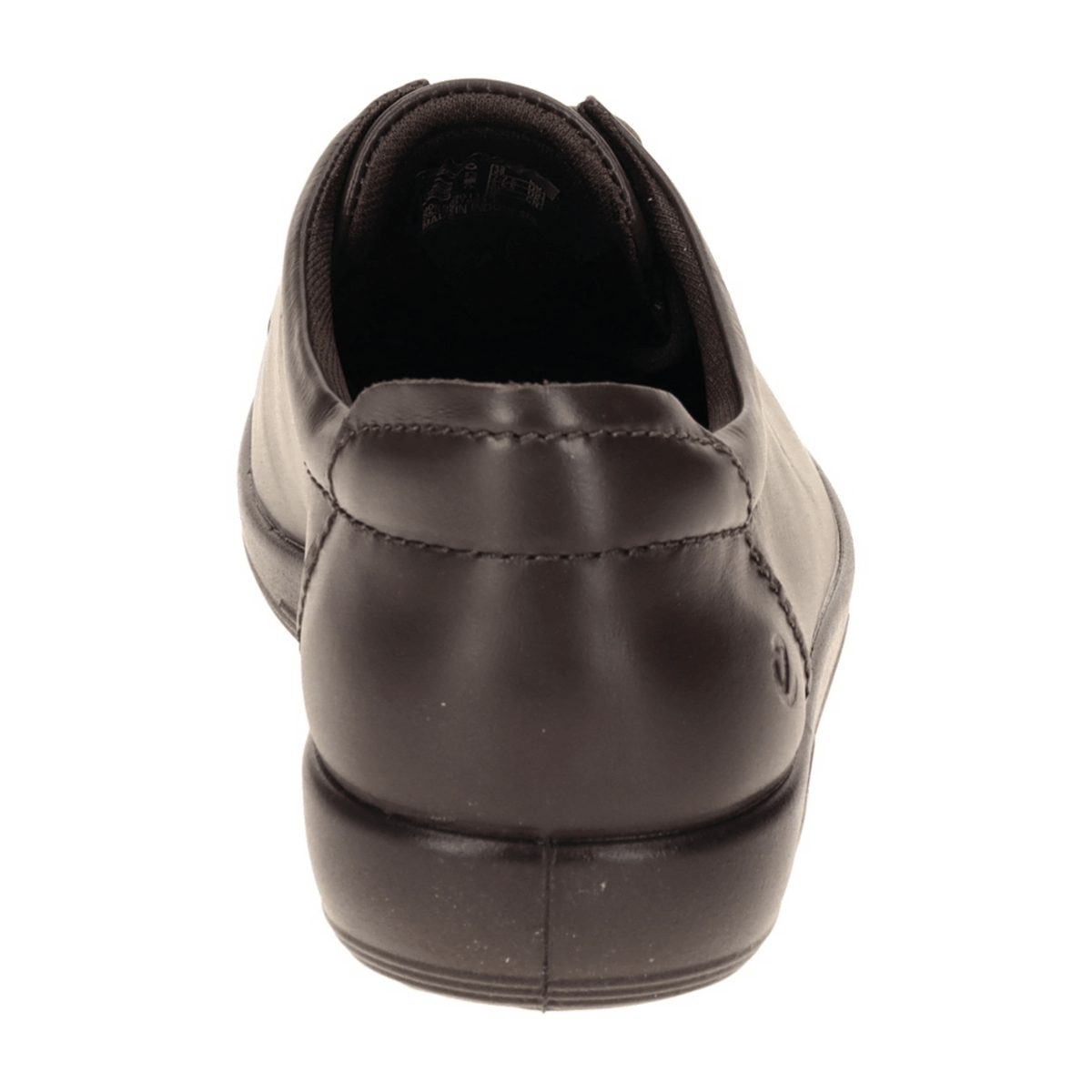 ECCO Soft 2.0 Women's Lace-Up Sneakers Brown Leather Comfort Shoes