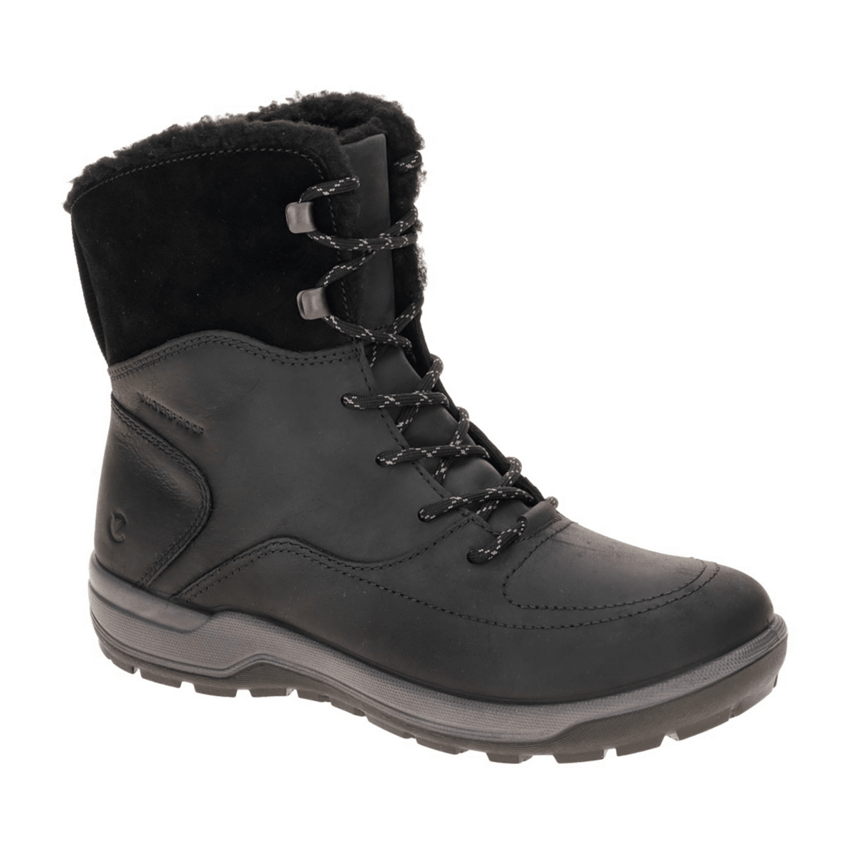 ECCO Trace Lite Women's Waterproof Trekking Shoes Black Leather