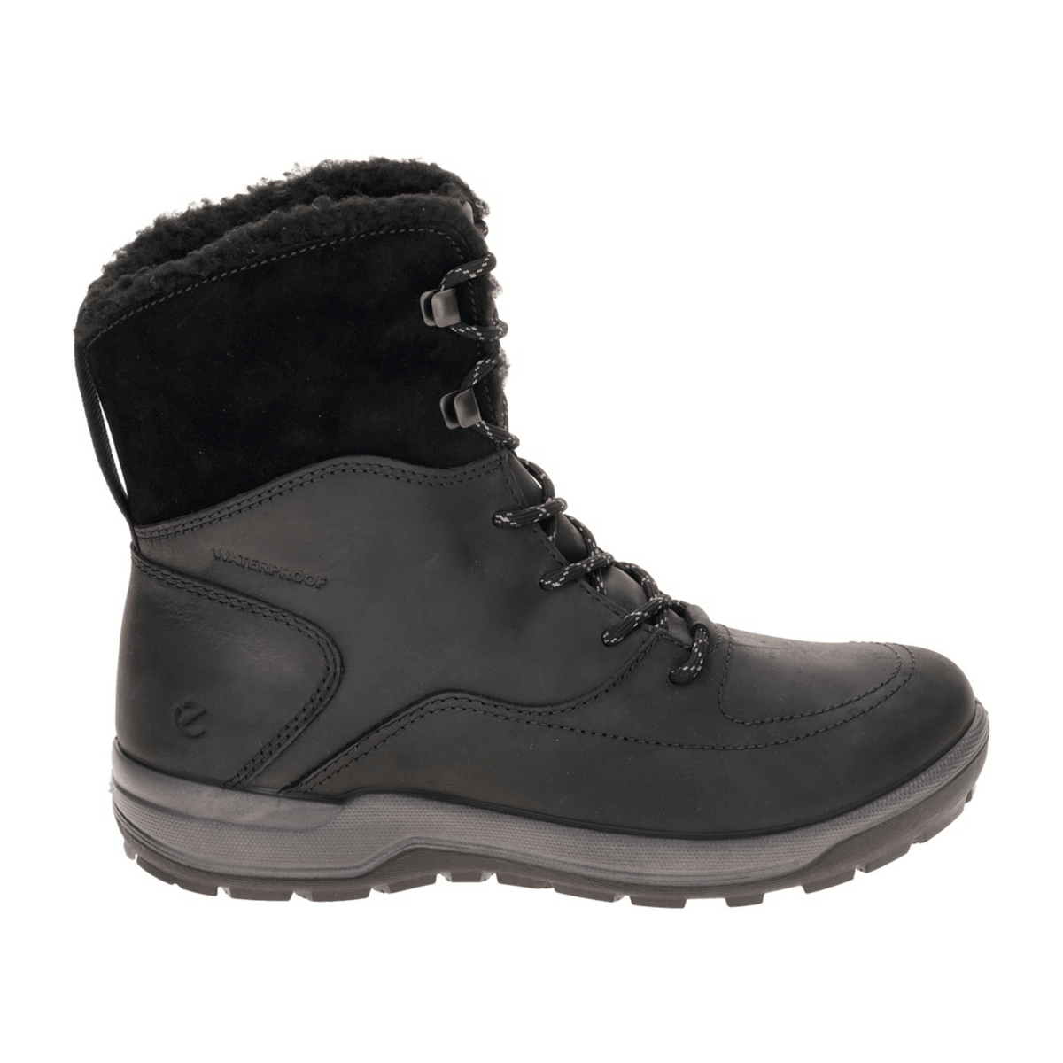 ECCO Trace Lite Women's Waterproof Trekking Shoes Black Leather