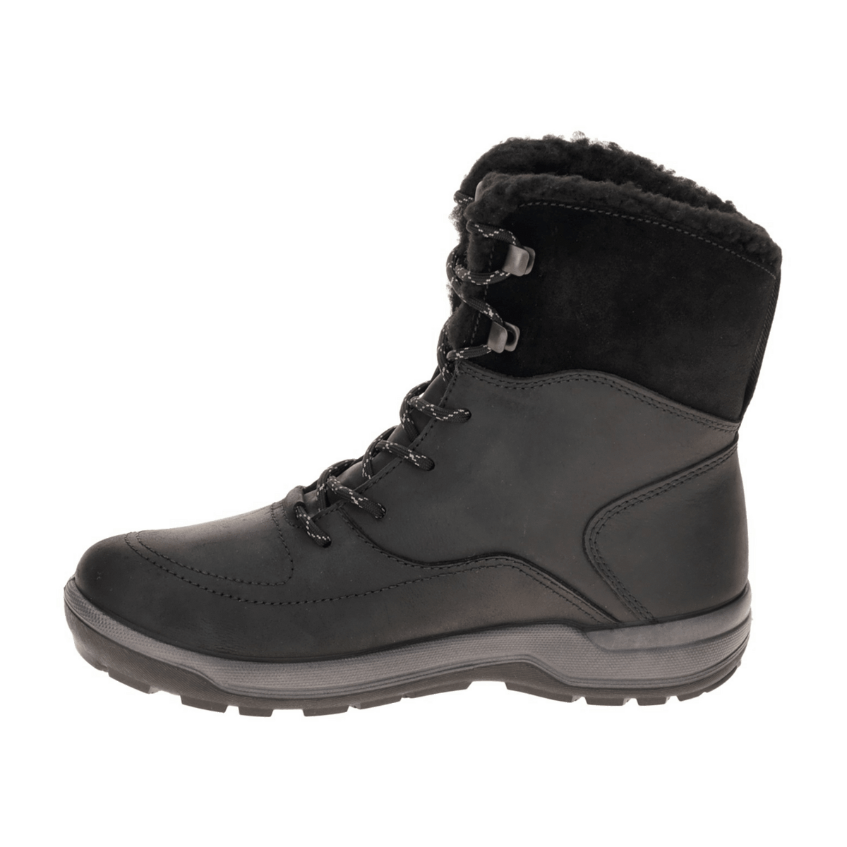 ECCO Trace Lite Women's Waterproof Trekking Shoes Black Leather