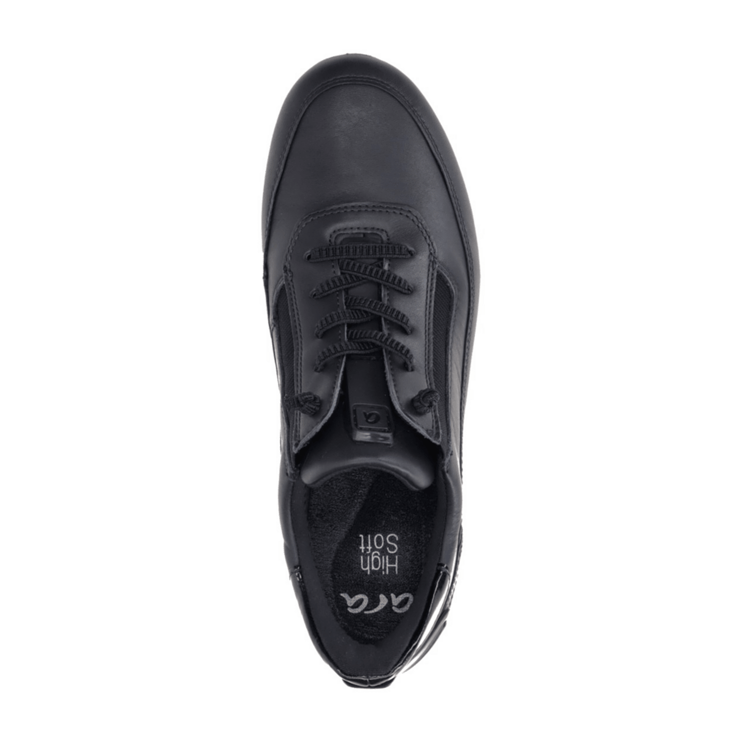 Ara Osaka Women's Sneaker Shoes - Blue Leather Lace-Up Casual Sports Shoes - Bartel-Shop