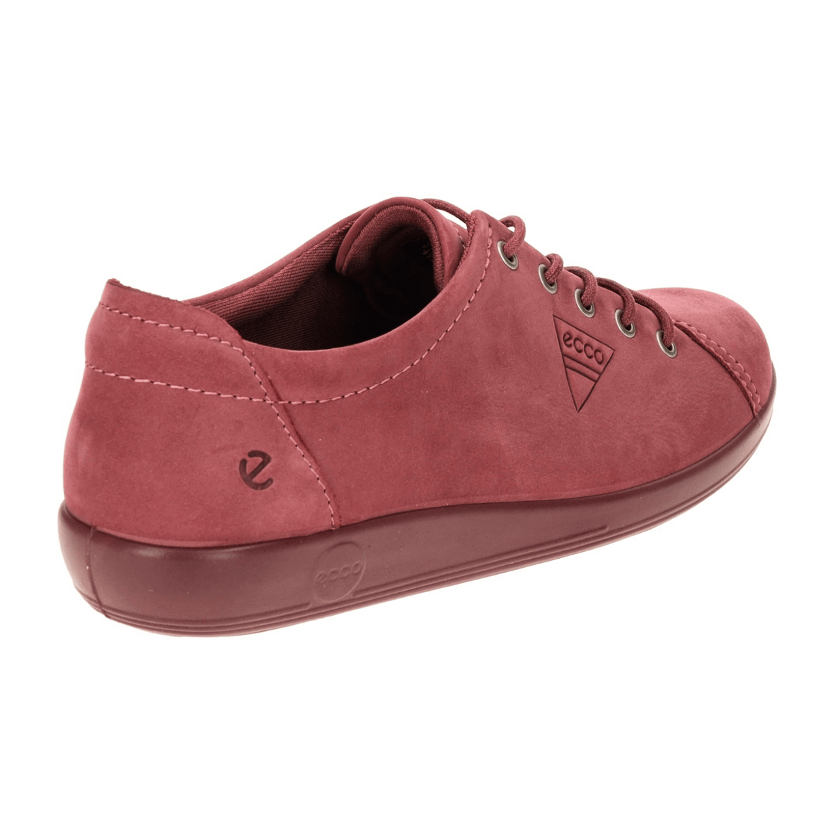 ECCO Soft 2.0 Women's Lace-Up Sneakers Alt Rosa Leather