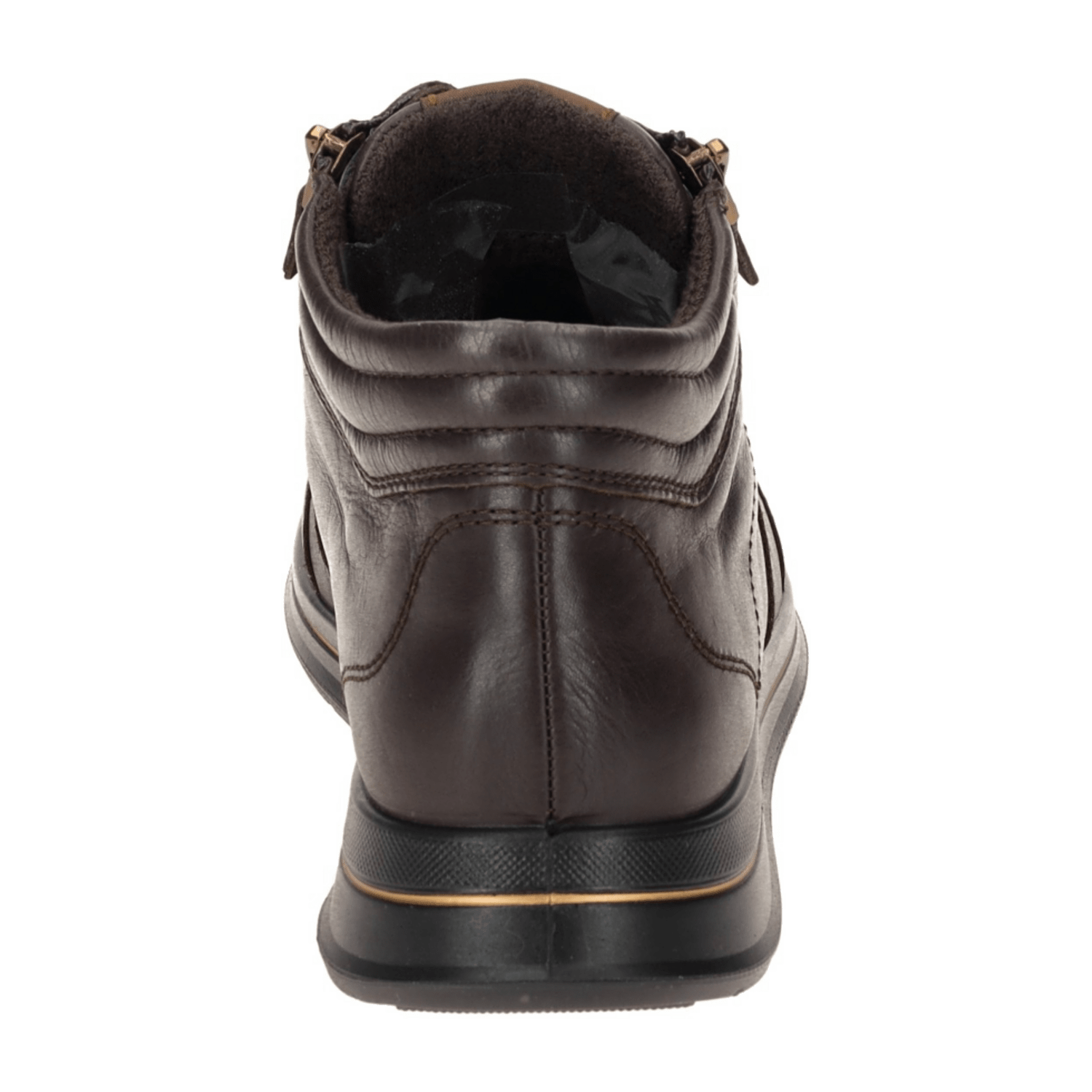ARA Osaka Women's Boots with Zipper in Brown Cacao H-Width with Warm Lining Square Toe - Bartel-Shop
