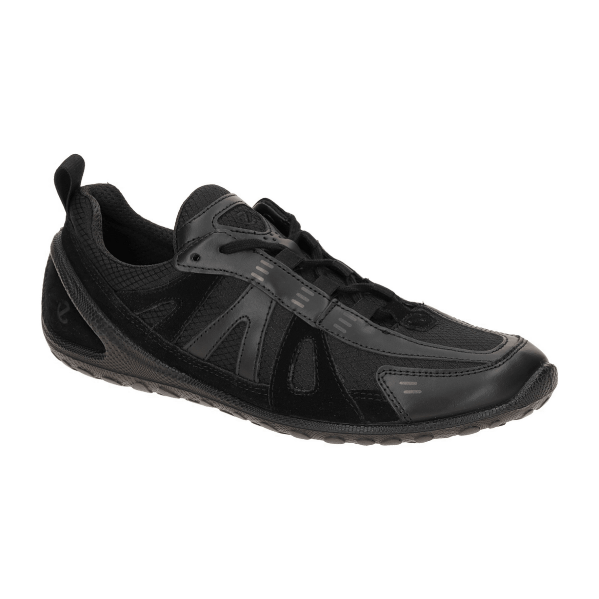 ECCO Biom Lite Women's Lace-Up Sneaker Black Suede Leather