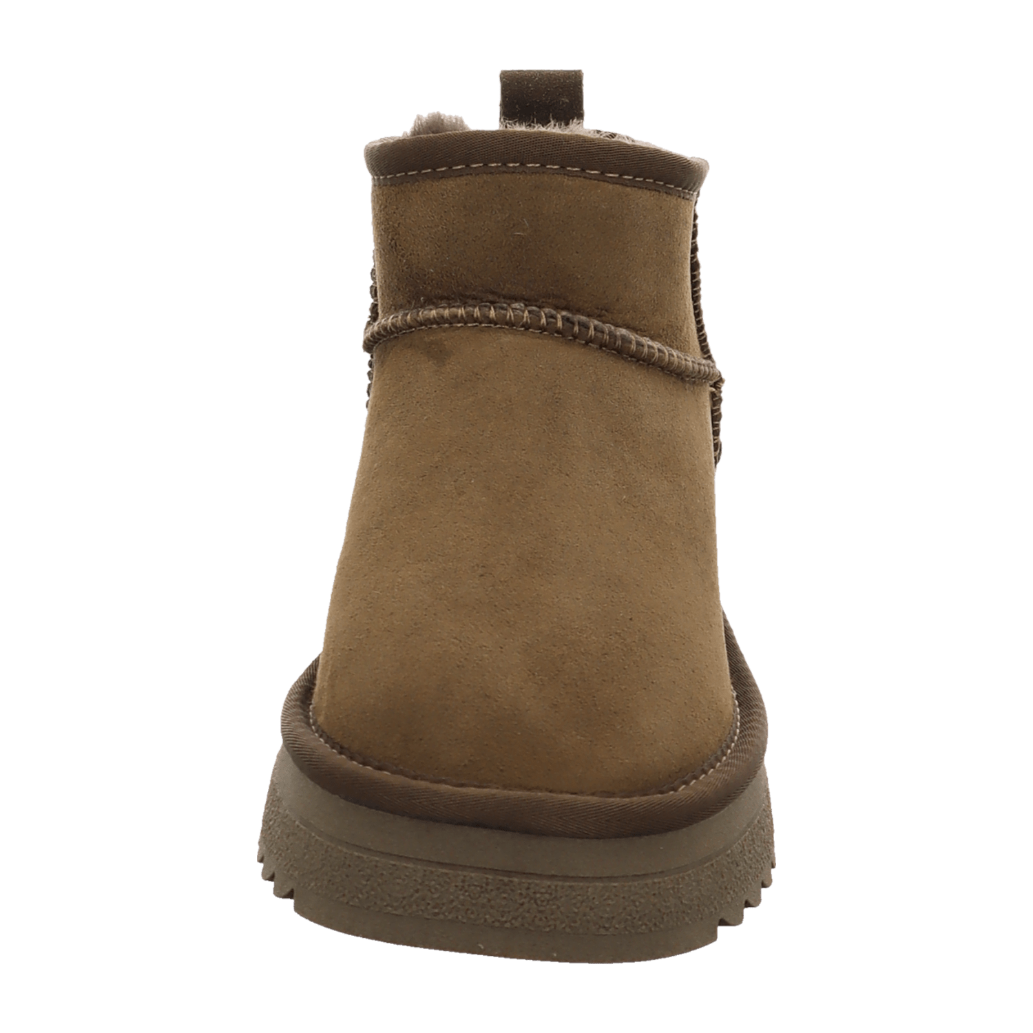 ARA Women's ARKTIS Suede-Look Bootie with Warm Lining, Classic Brown Pull-On Ankle Boots - Bartel-Shop