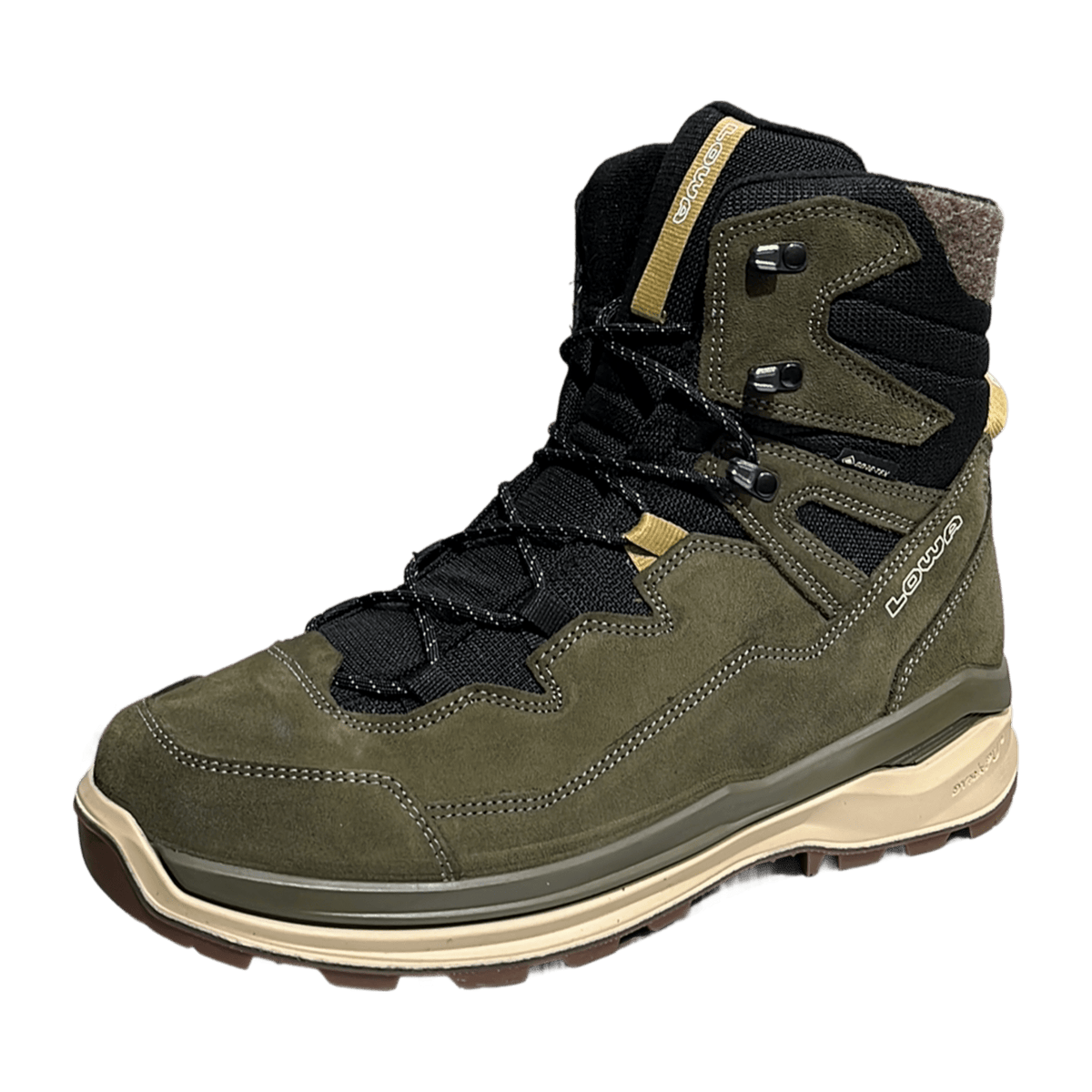 LOWA Ottawa Evo GTX Men's Waterproof Winter Boots Olive Amber Green