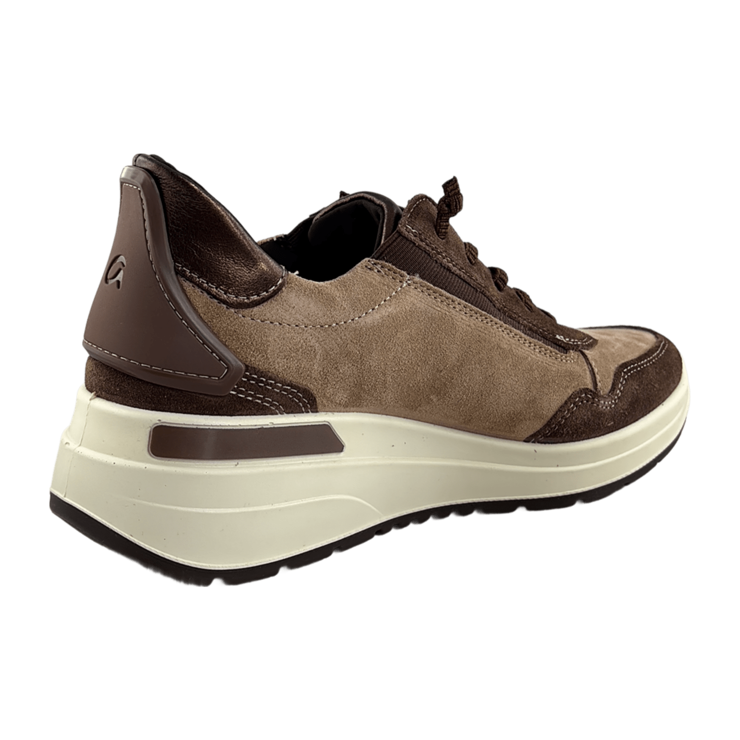 ARA Easy to Go Women's Suede Nubuck Lace-Up Shoes in Brown Modern Style - Bartel-Shop
