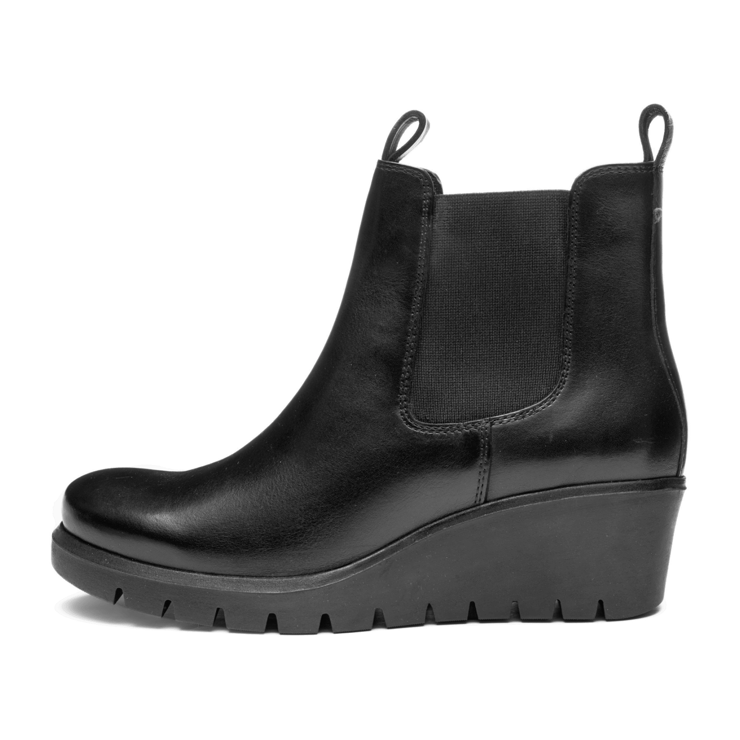 ARA Como Women's Ankle Boots in Black Smooth Leather with Zipper - Classic Boots with Round Toe - Bartel-Shop