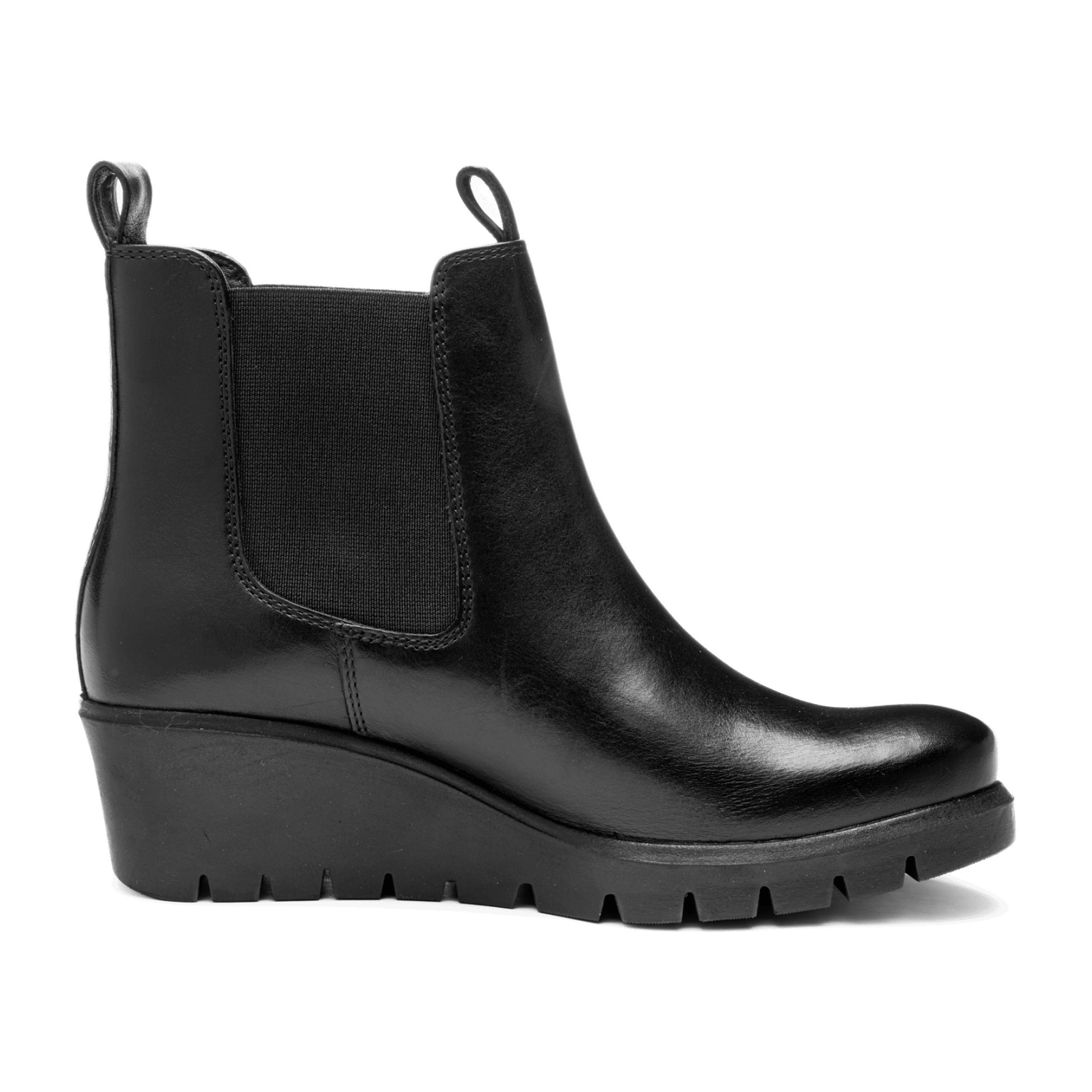 ARA Como Women's Ankle Boots in Black Smooth Leather with Zipper - Classic Boots with Round Toe - Bartel-Shop