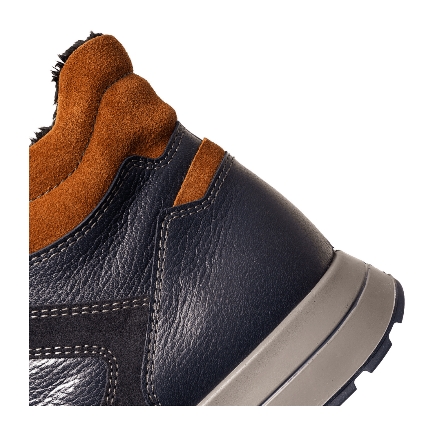 ARA Men's Matteo 2.0 Leather Derby Boots Classic Blue