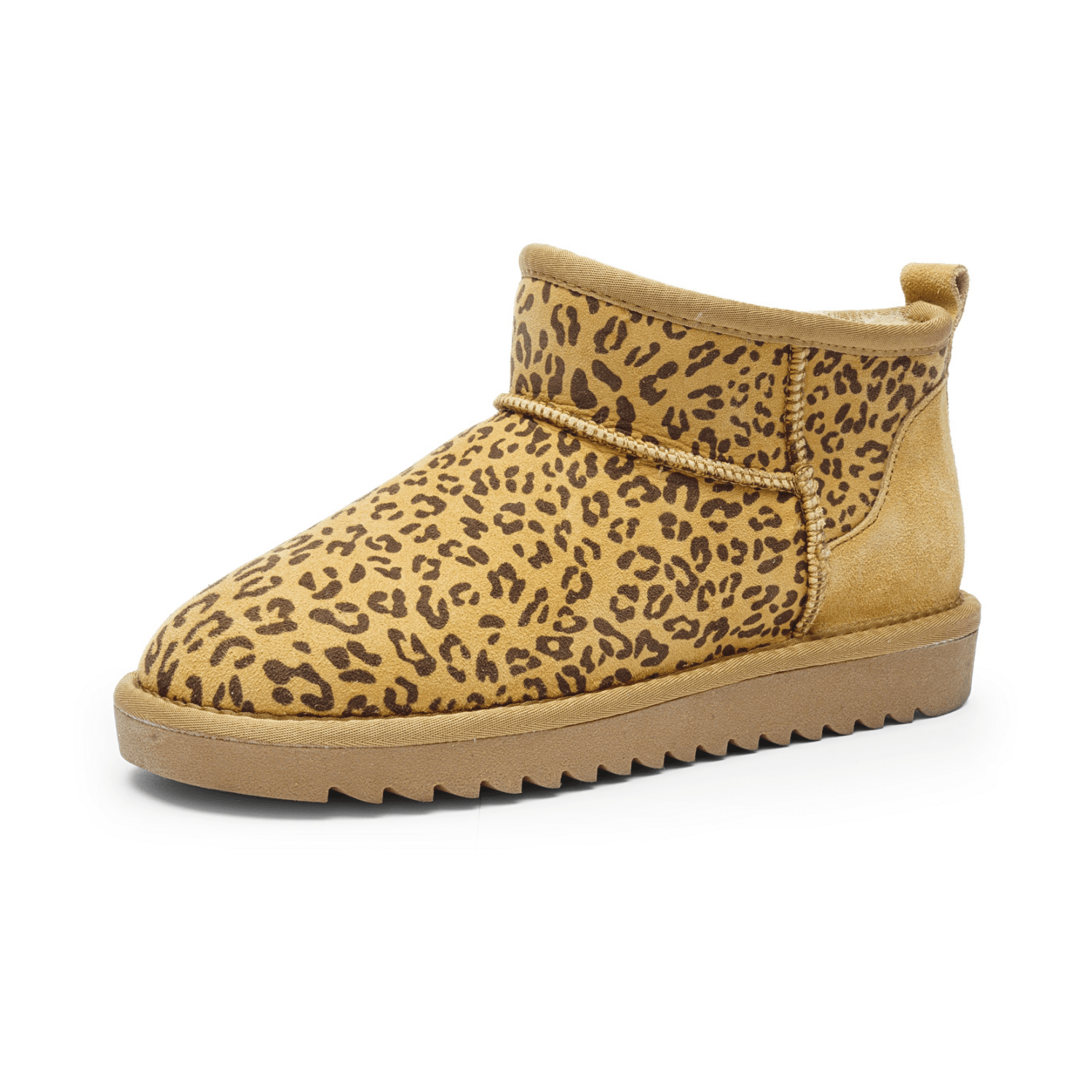 ara Alaska Women's Boots, Faux Suede, Pull-On Boots with Wool Lining, Classic Style, Round Toe, Animal Print Color - Bartel-Shop