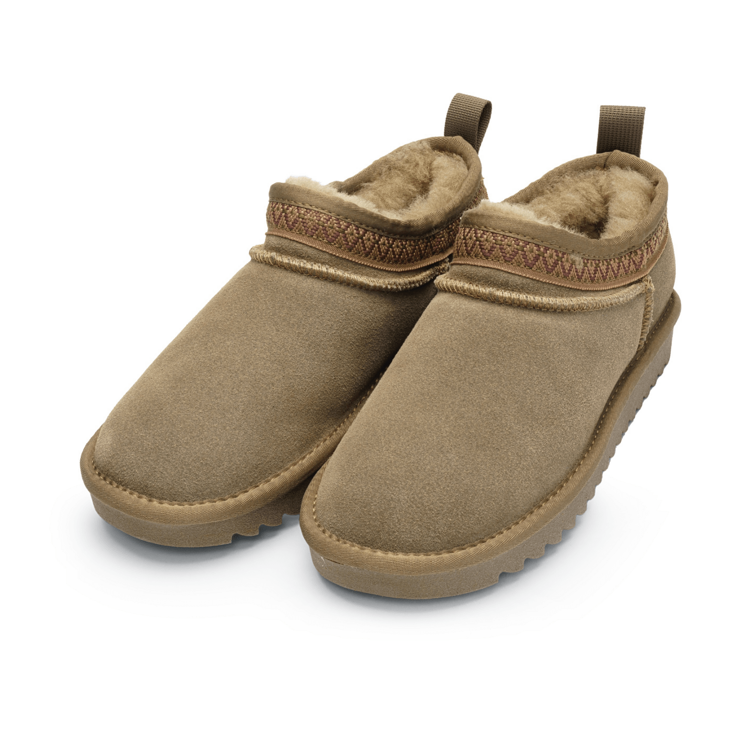 ARA Women's Alaska Pull-On Ankle Boots Faux Suede Classic Beige Warm Lined - Bartel-Shop