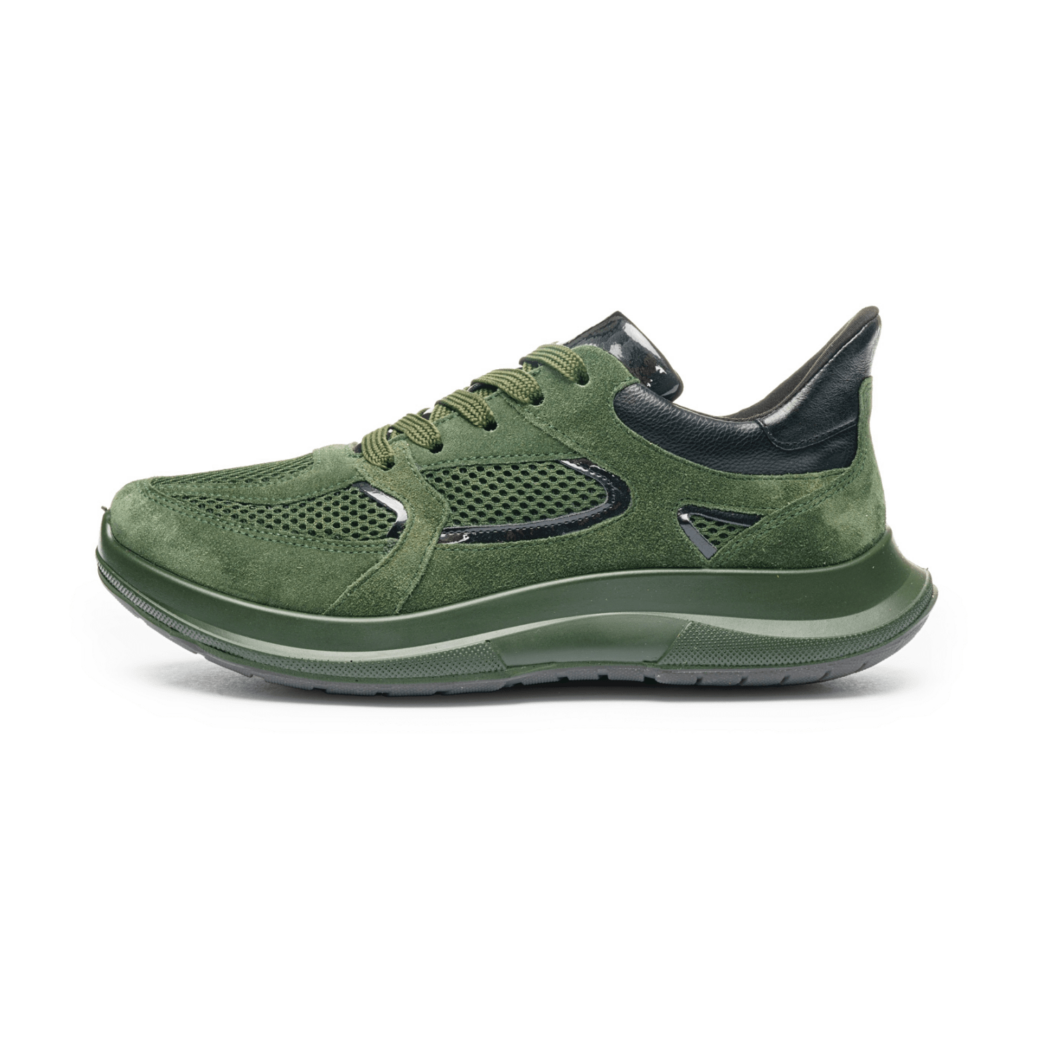 ARA Motion Sneaker Women's Lace-Up Shoes Green Cold Weather Lined with Removable Insole - Bartel-Shop