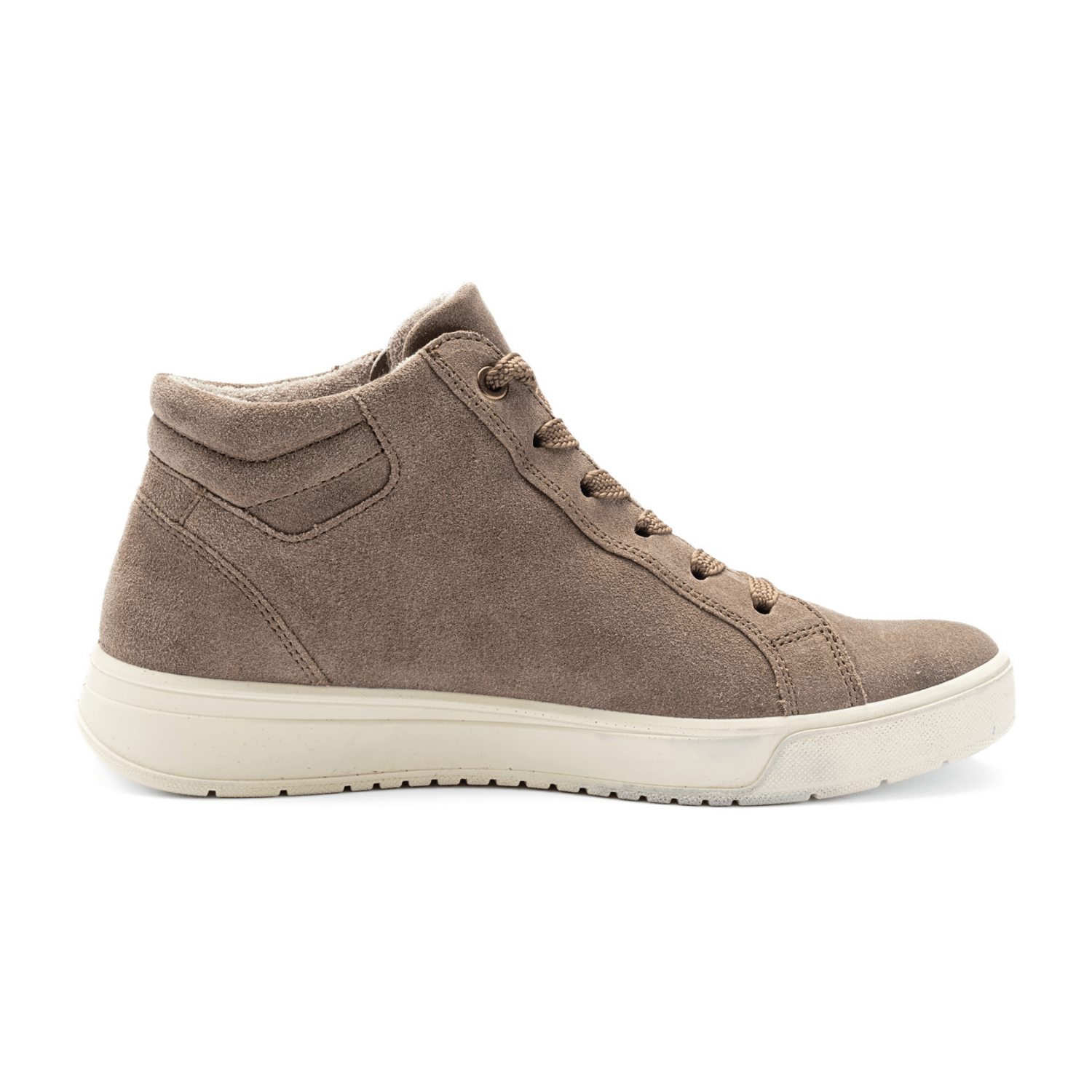 ARA Rom Women's Velour Leather Sneakers in Beige with Lace-Up Closure - Bartel-Shop