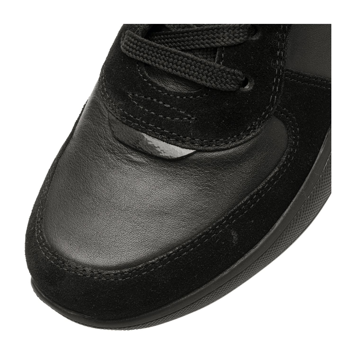 ARA Monza Ankle Boot Lace-Up Boot for Women in Black Smooth Leather Sneaker Style