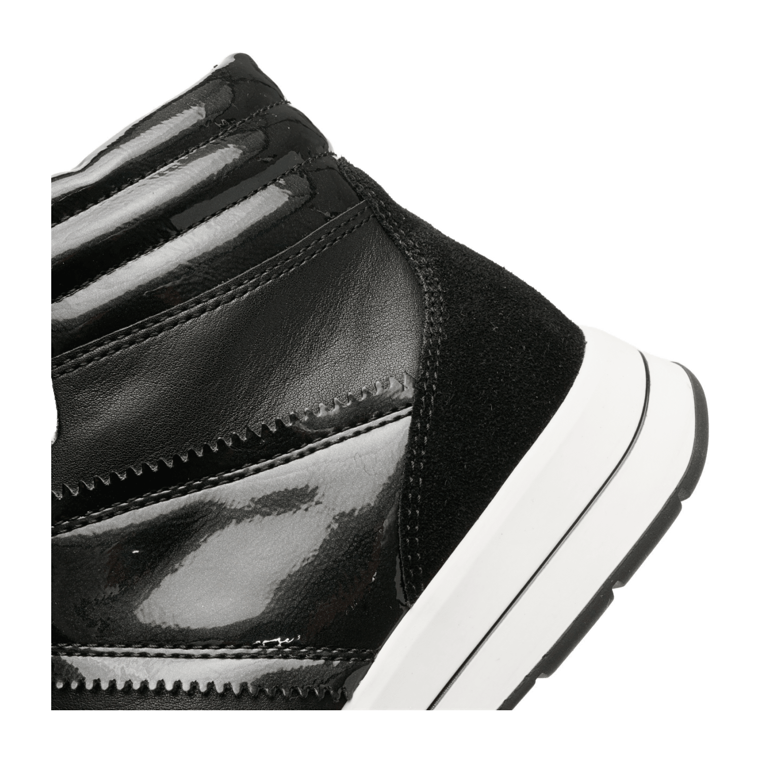 ARA Monza Ankle Boot Lace-Up Boot for Women in Black Smooth Leather Sneaker Style