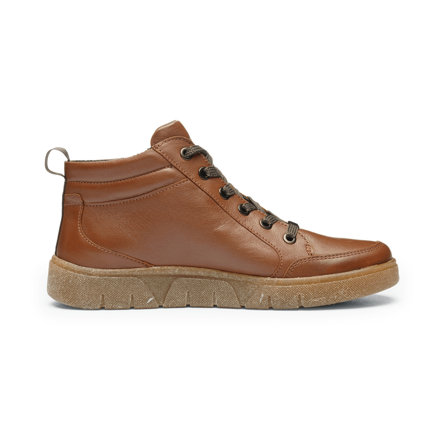 ARA Women's Boots with Zipper, Brown, Warm Lined, Round Toe, Rubber Sole - Bartel-Shop