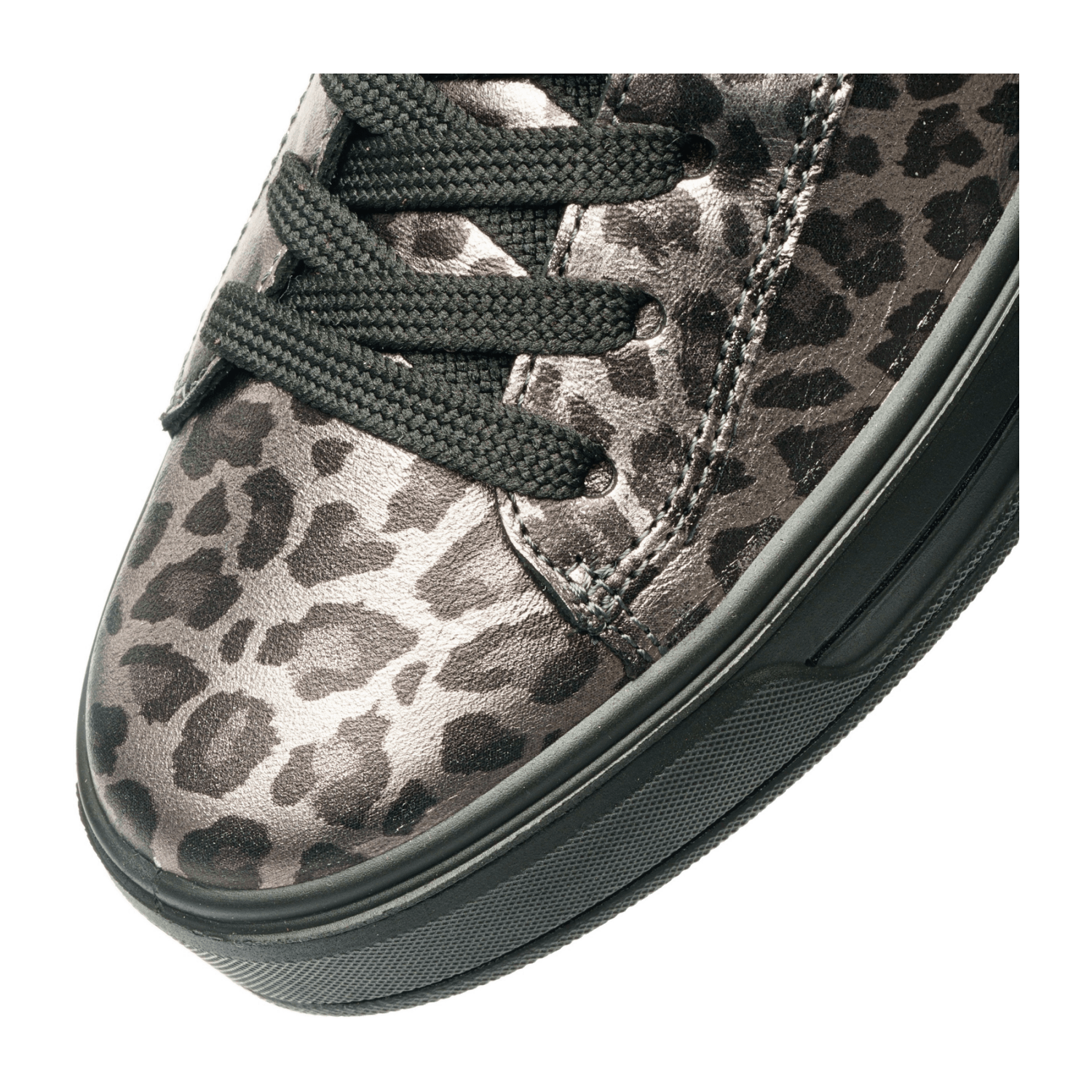 ARA Canberra Women's Sneakers in animal print smooth leather with lacing and polyurethane sole