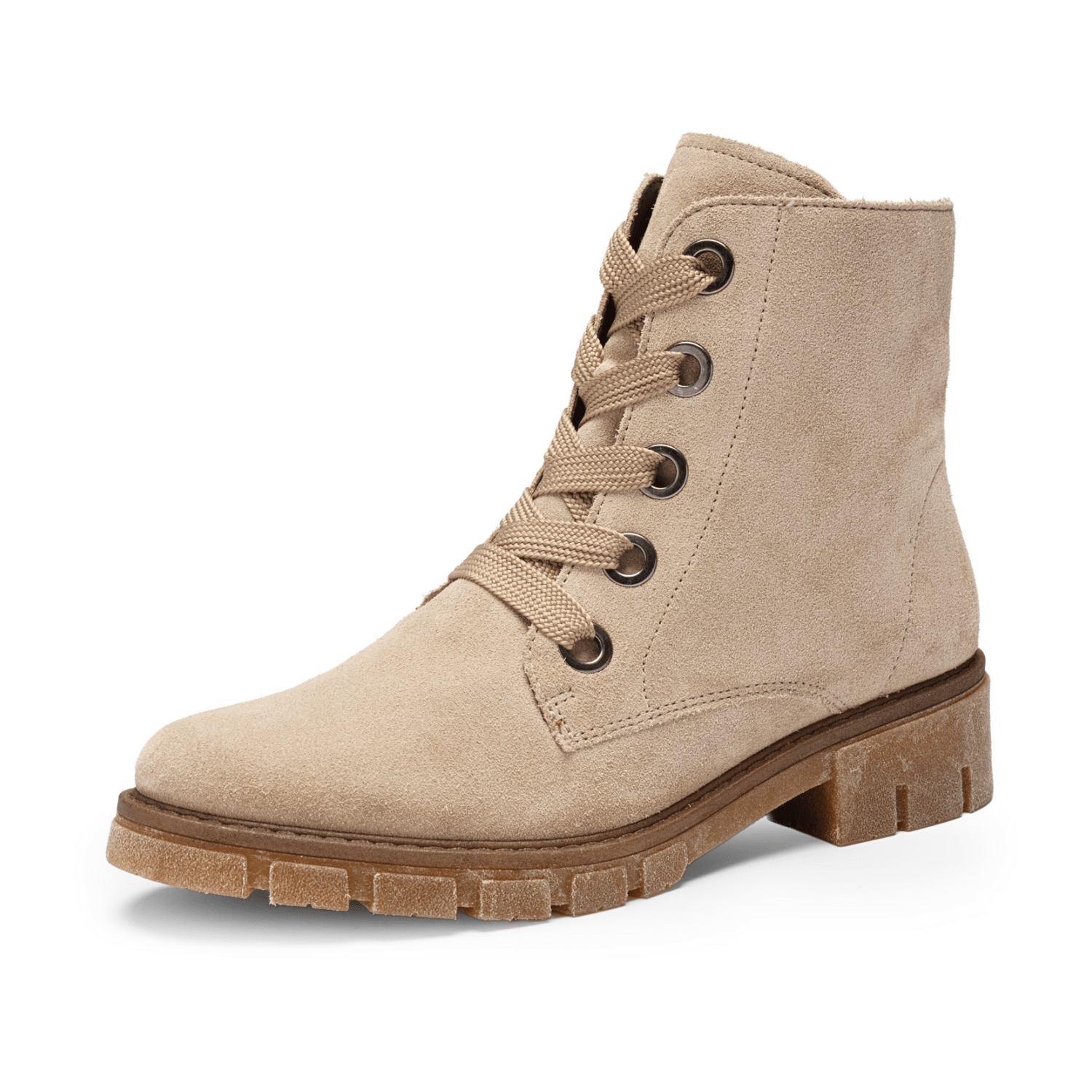 ARA Dover Women's Ankle Boots Lace-Up Bootie Beige - Bartel-Shop