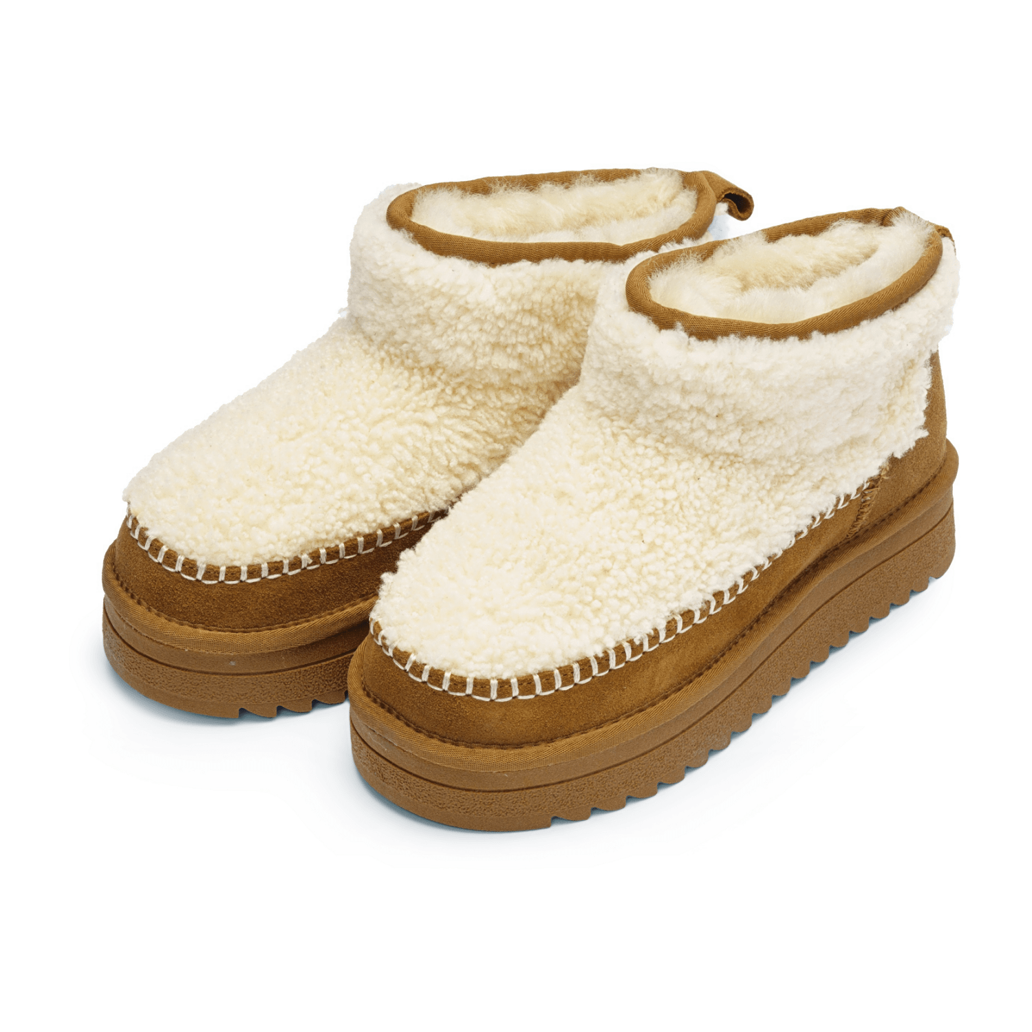 ARA Women's ARKTIS Suede-Look Ankle Boots with Wool Lining Classic Pull-On Boots in Brown - Bartel-Shop